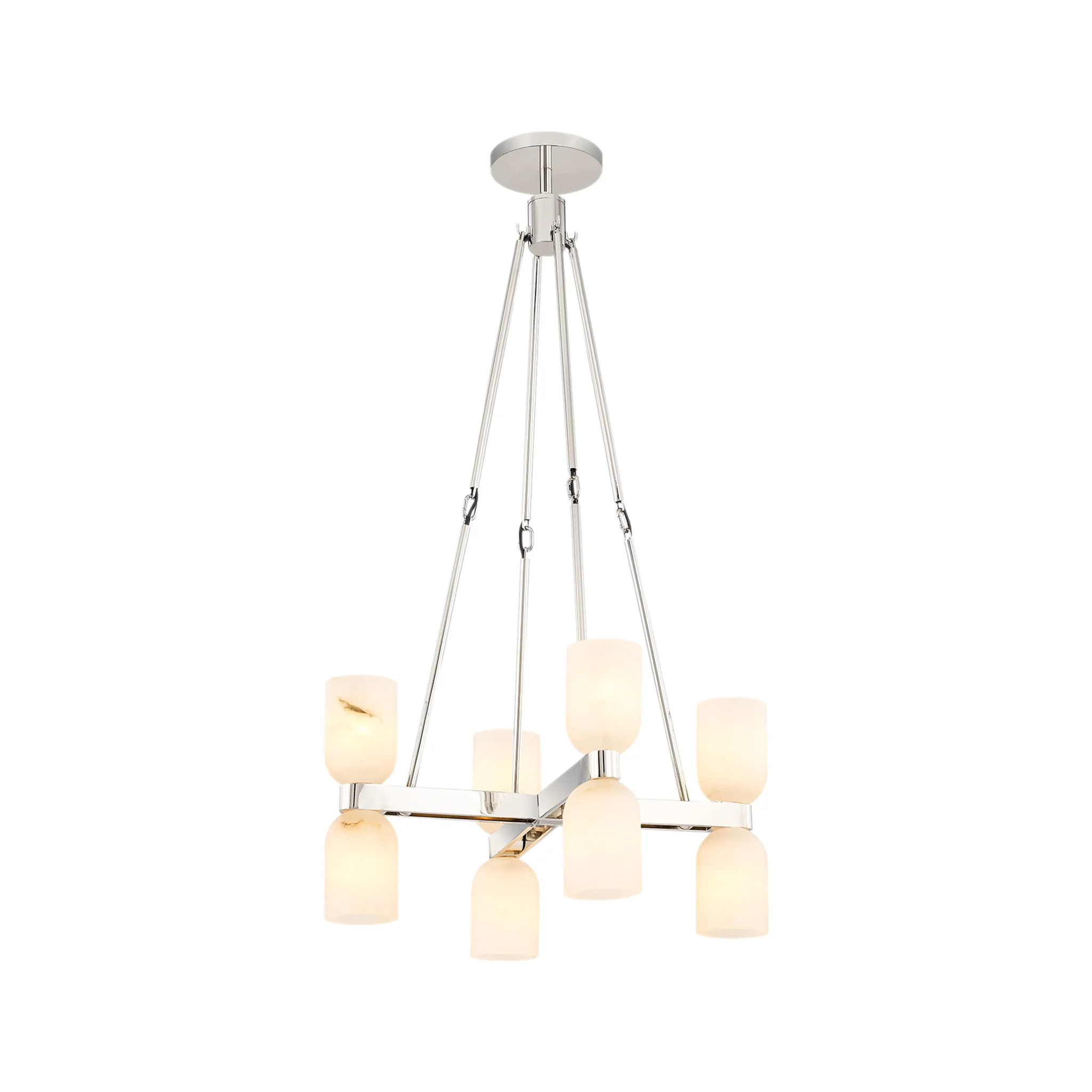 Averin Double Tier Alabaster Chandelier - Image 3