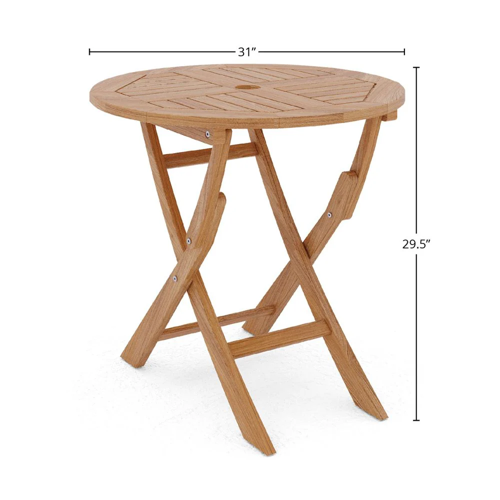 Aylann Teak Bistro Table - Image 5