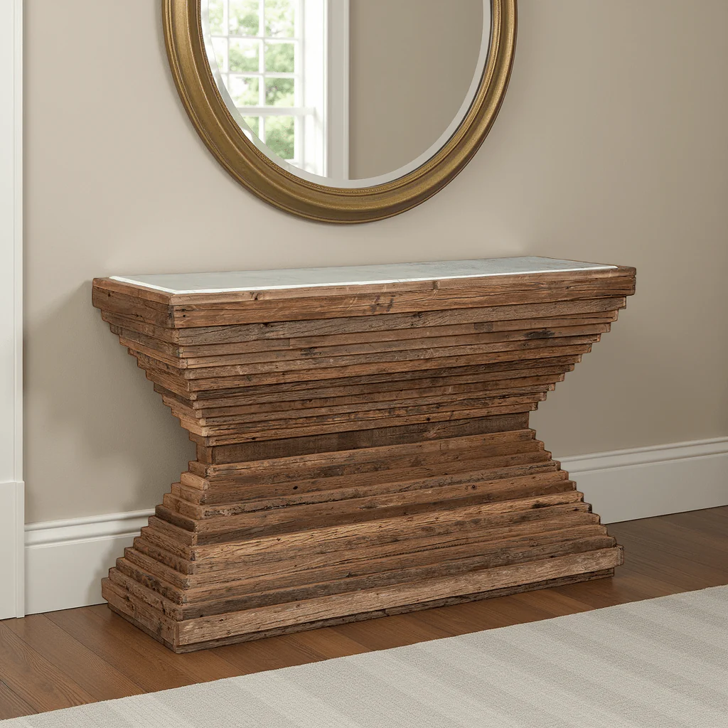 Bari Reclaimed Wood Console - Image 2