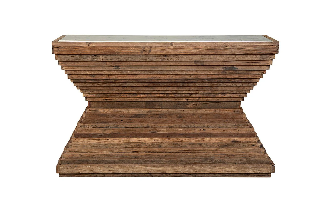 Bari Reclaimed Wood Console - Image 3