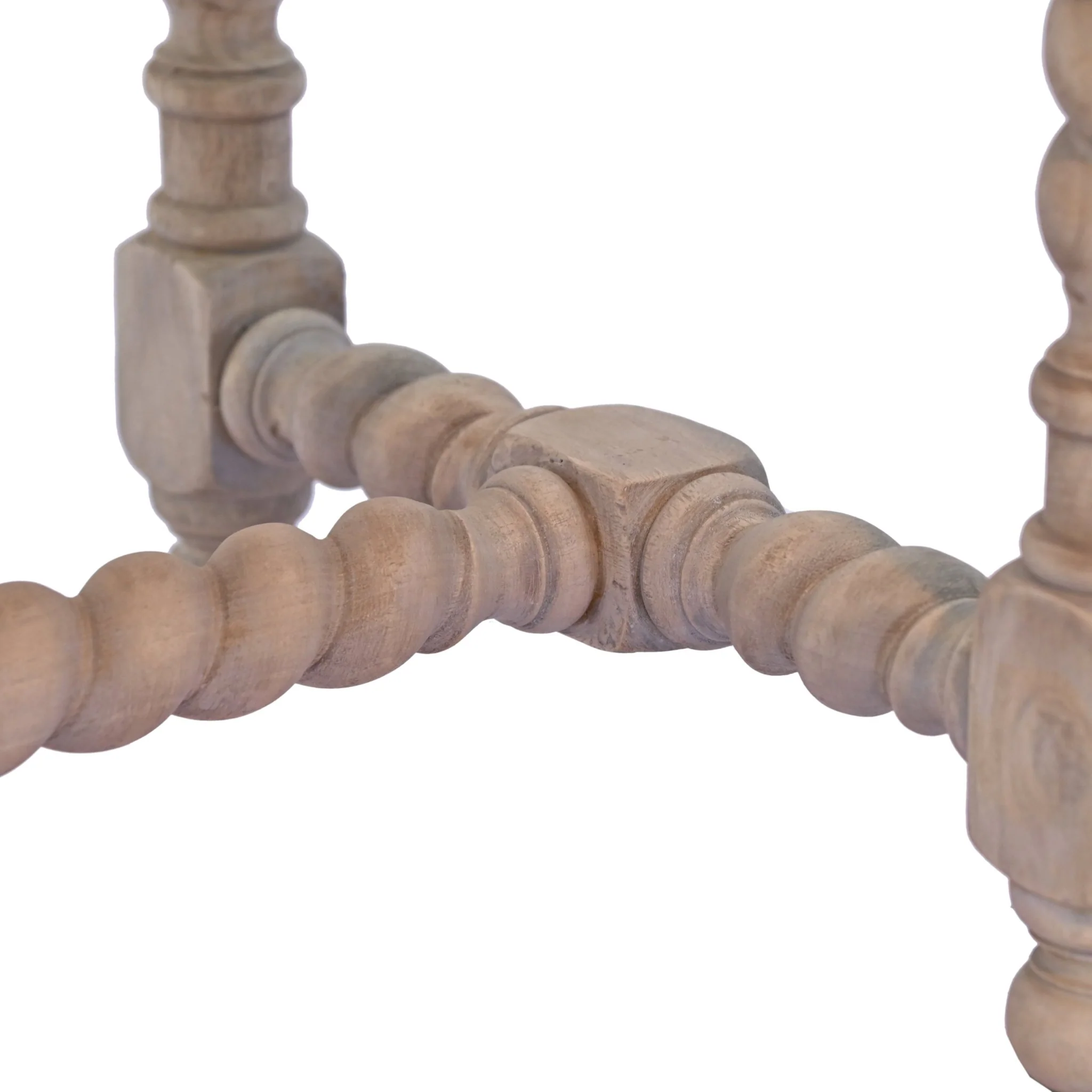Barley Twist Wooden Bench - Image 4