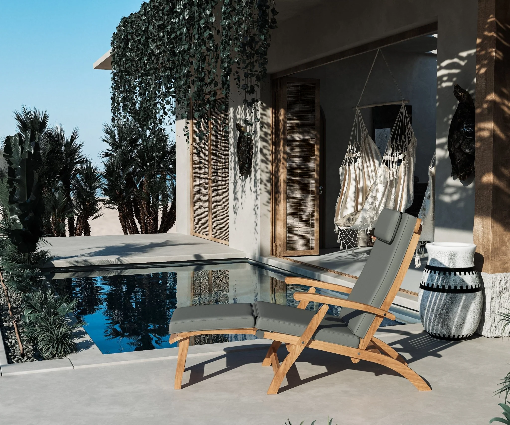 Bellmare Teak Deck Chair - Image 10