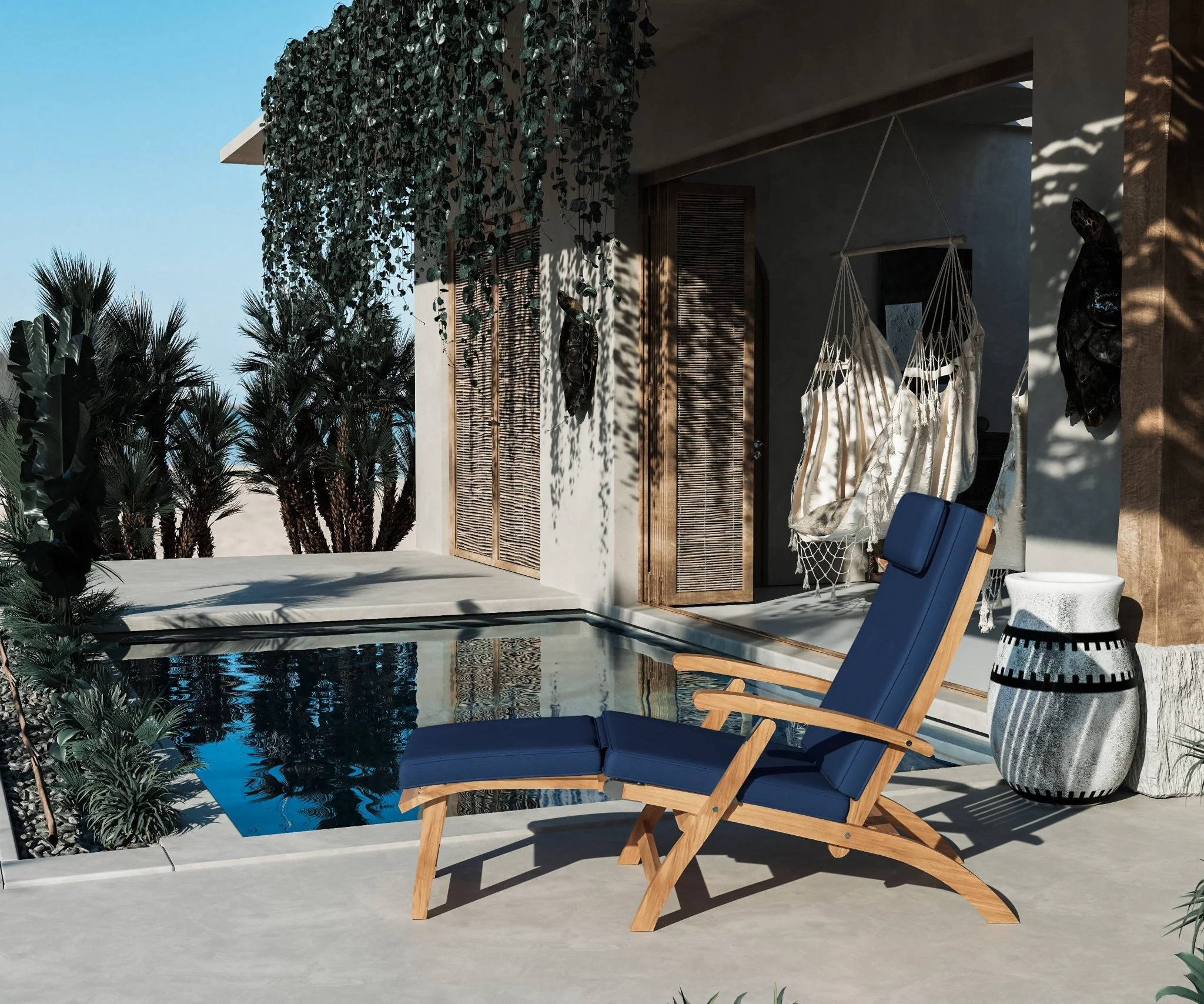 Bellmare Teak Deck Chair - Image 13