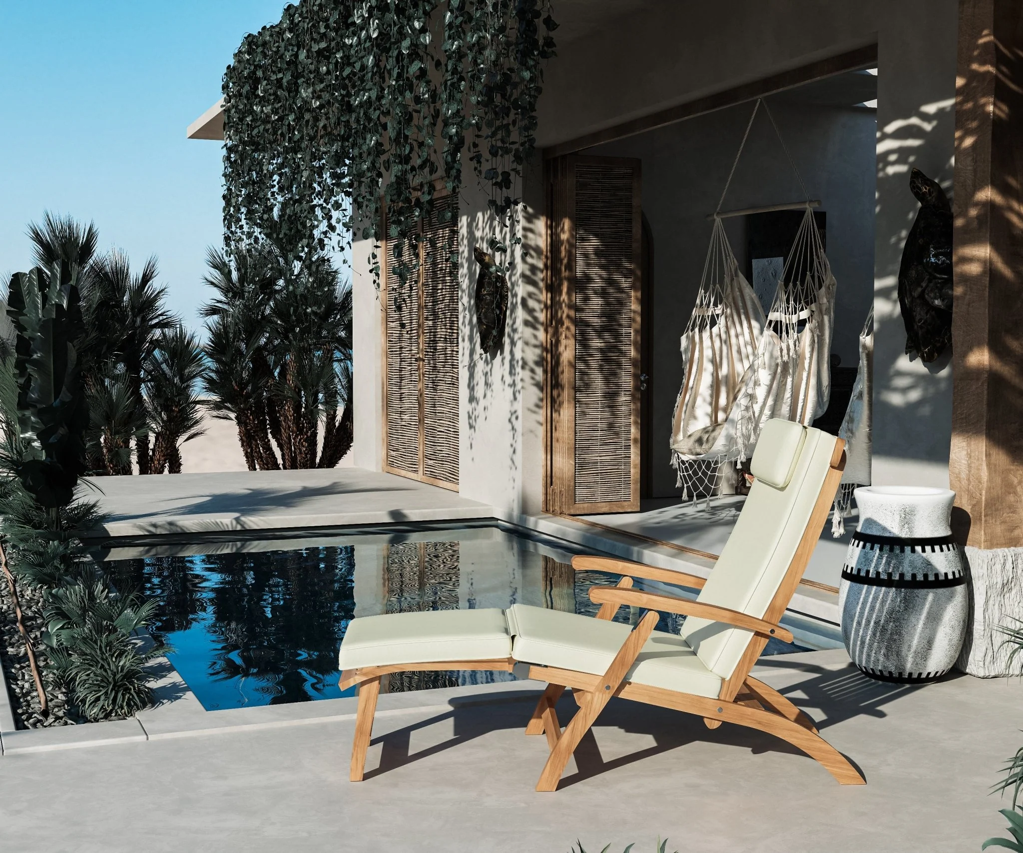 Bellmare Teak Deck Chair - Image 16