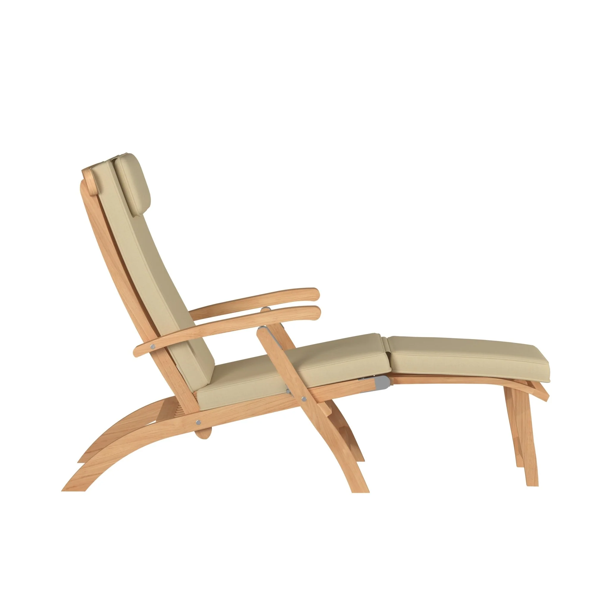 Bellmare Teak Deck Chair - Image 4