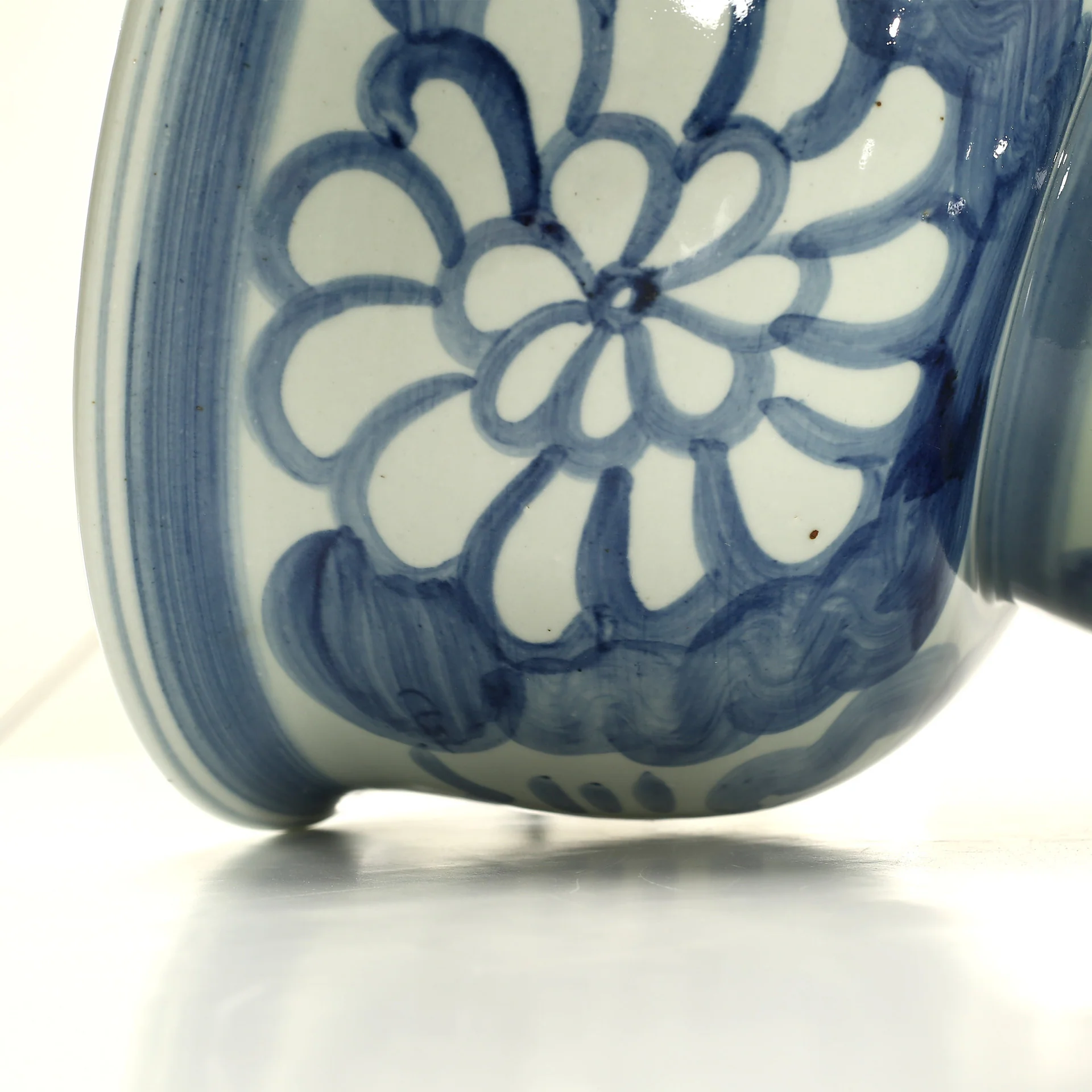 Belthara Hand Painted Pedestal Bowl - Image 4
