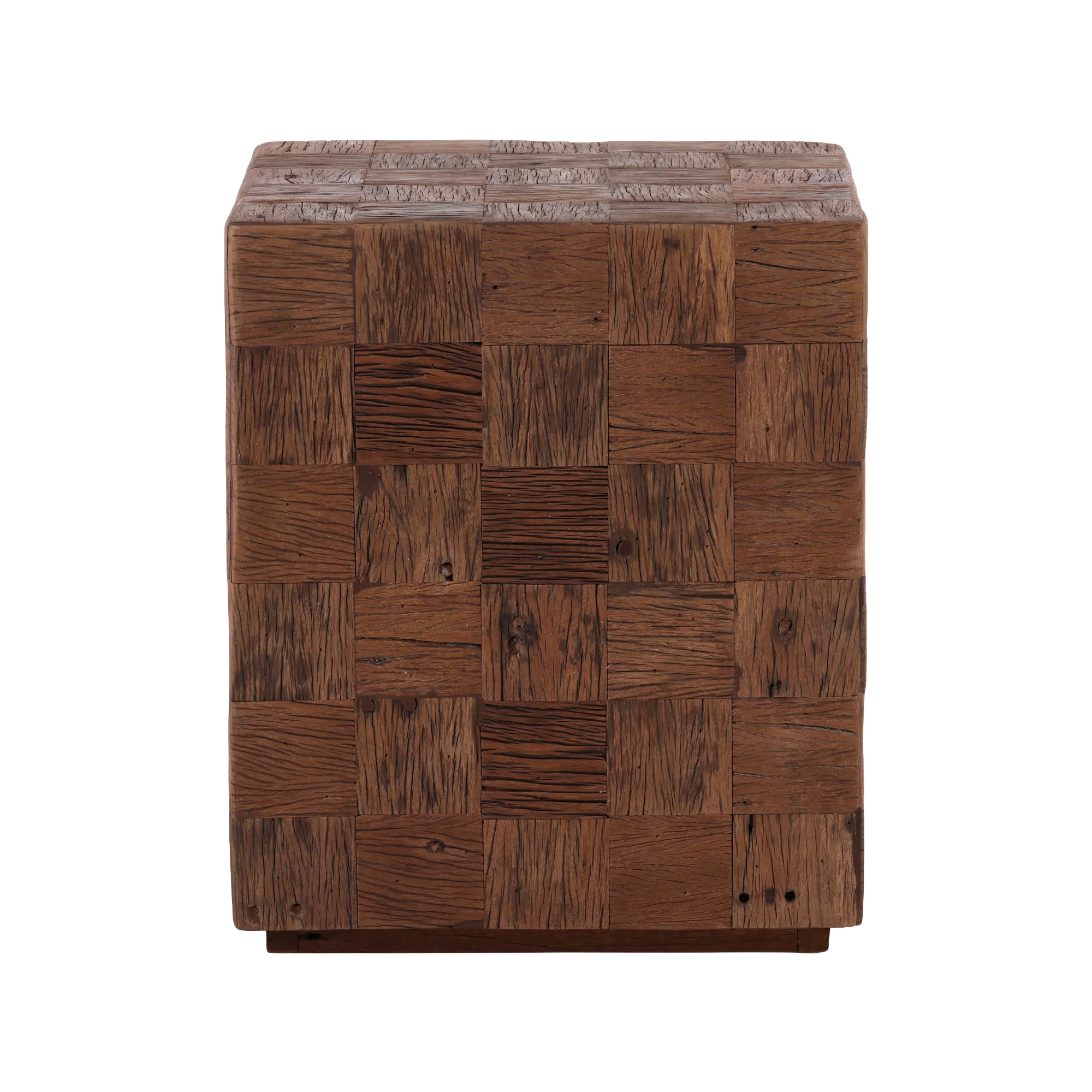 Bhavnagar Reclaimed Wood Cube Table - Image 3