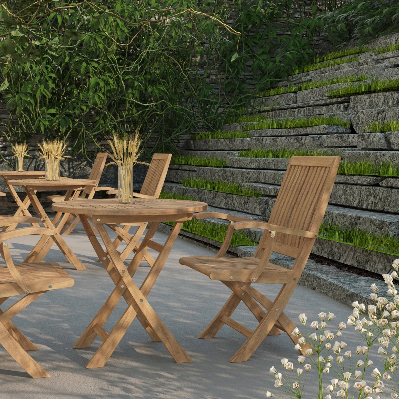 Bravik Teak Folding Chair