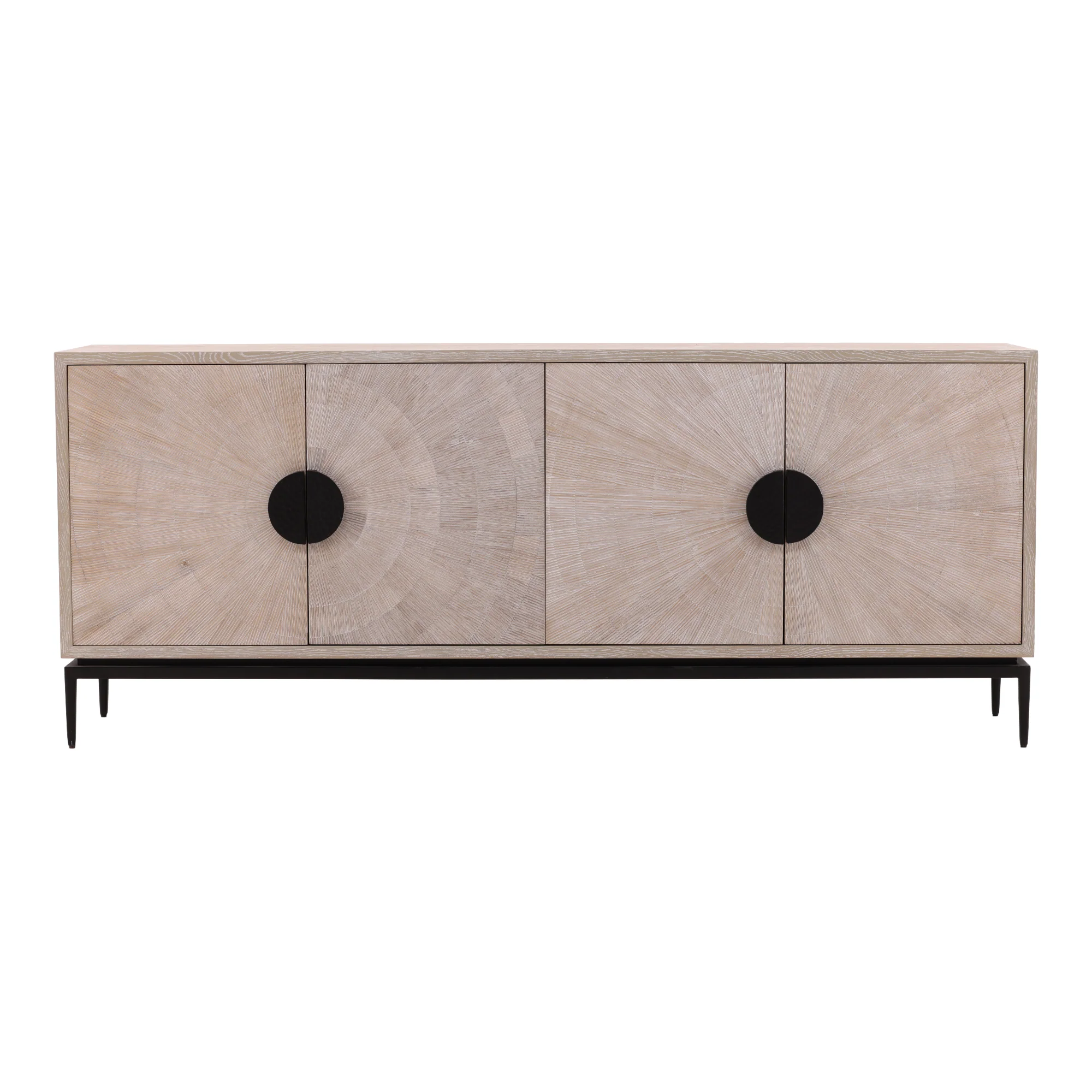 Bravion Sunburst Wood Sideboard - Image 2