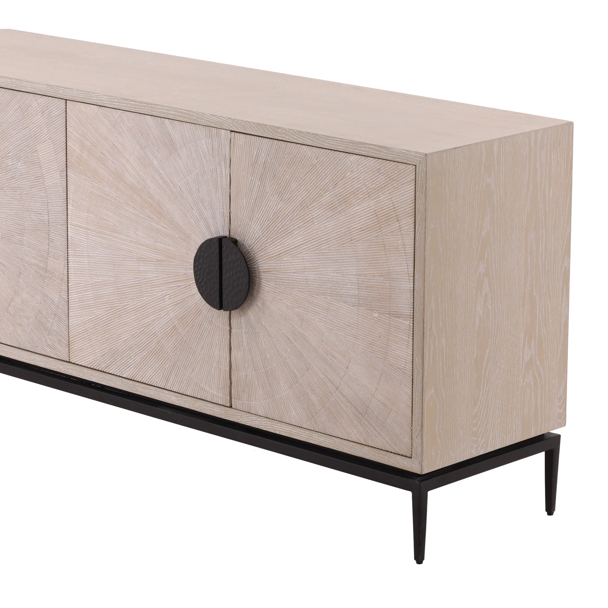 Bravion Sunburst Wood Sideboard - Image 6
