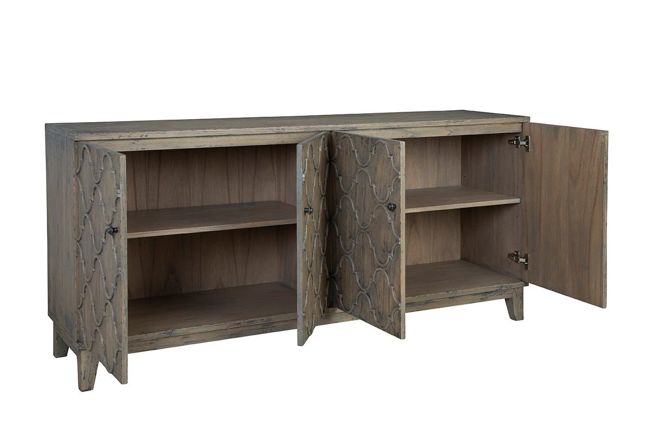 Braxton Carved Wood Sideboard - Image 3