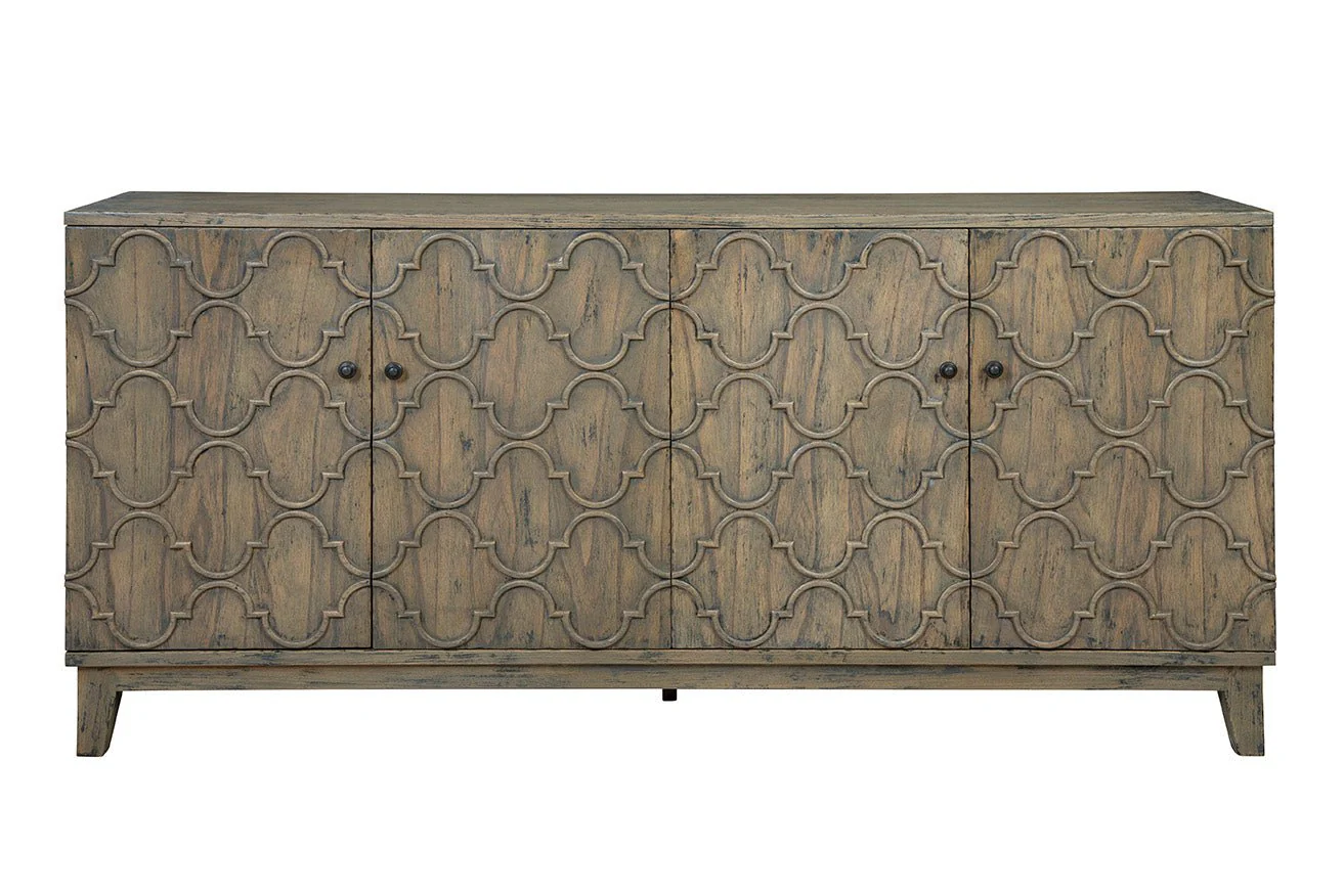 Braxton Carved Wood Sideboard - Image 4