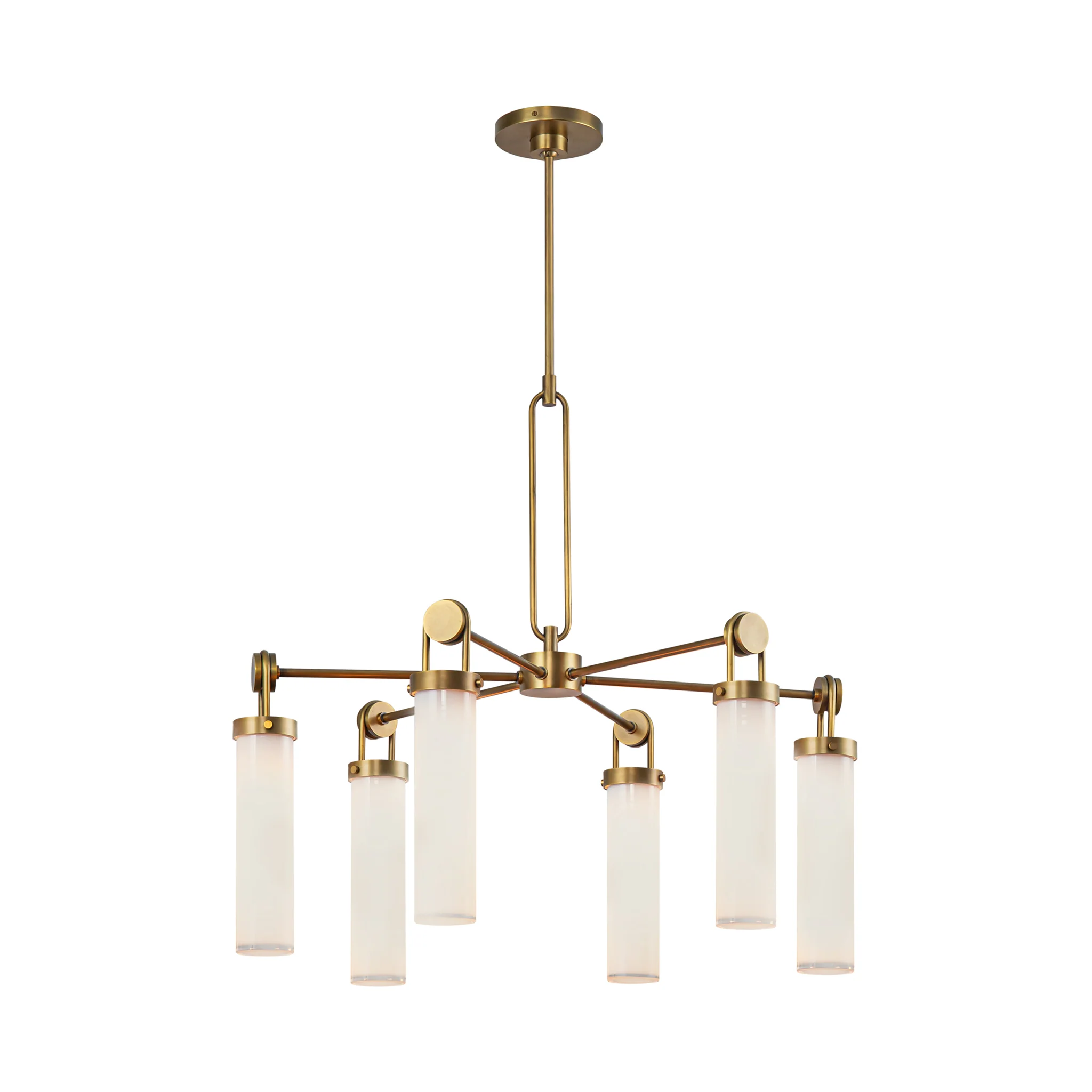 Brayden Opal Glass Chandelier - Image 3