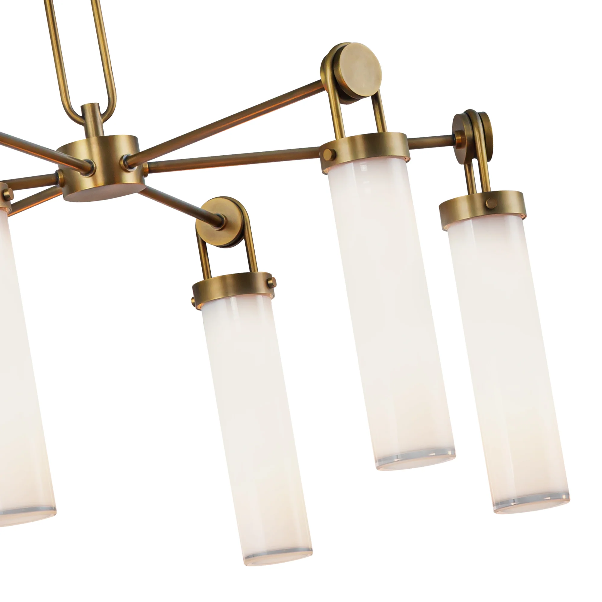 Brayden Opal Glass Chandelier - Image 4