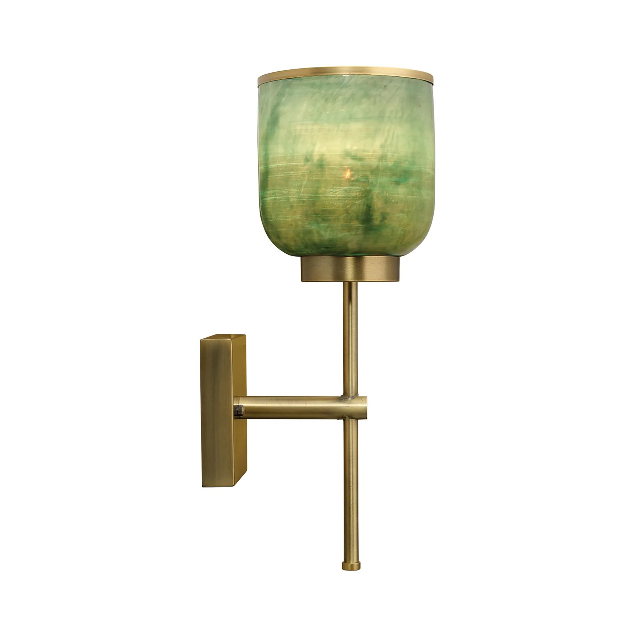 Breath Single Sconce in Antique Brass - Image 4