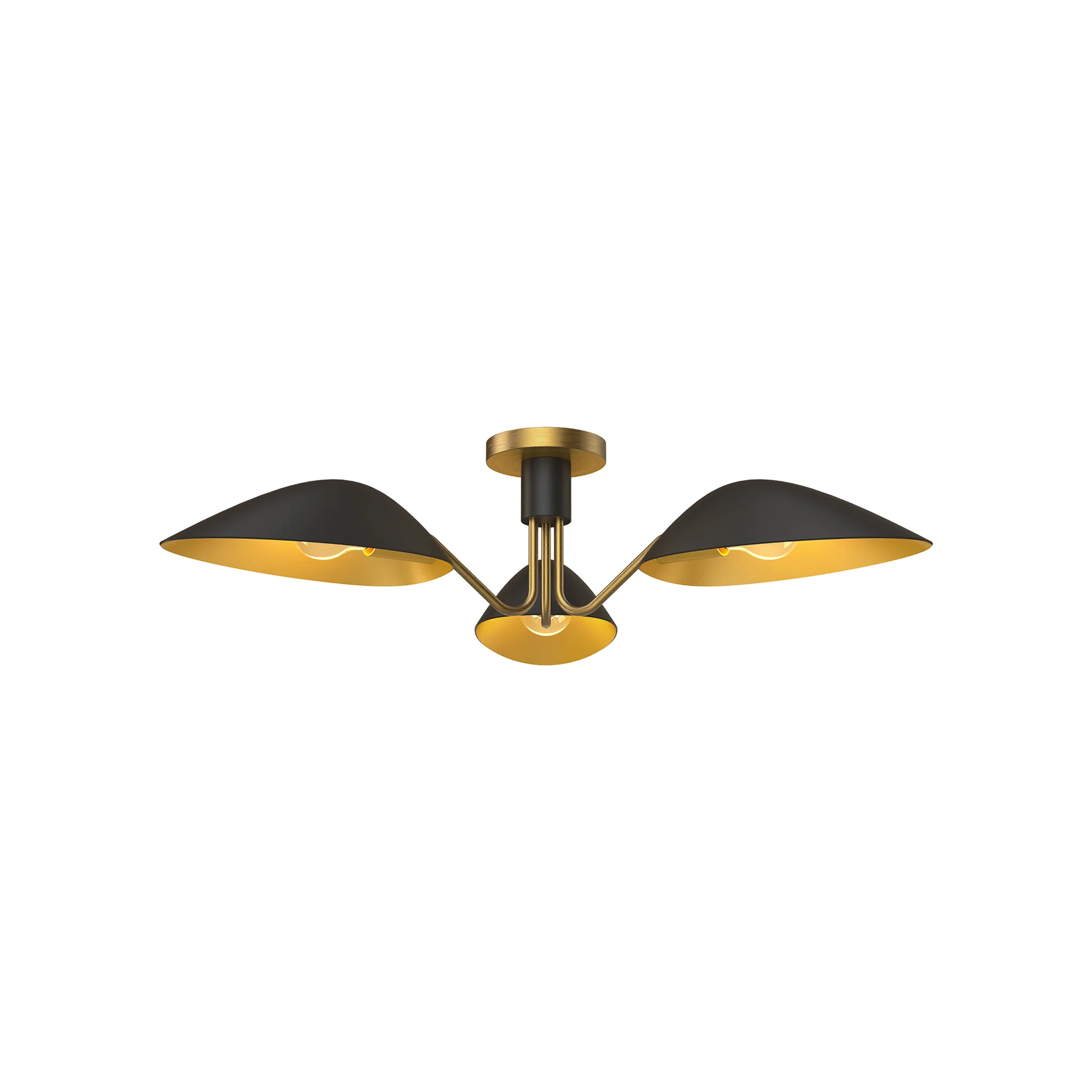 Briarcliffe Sculpted Metal Semi Flush