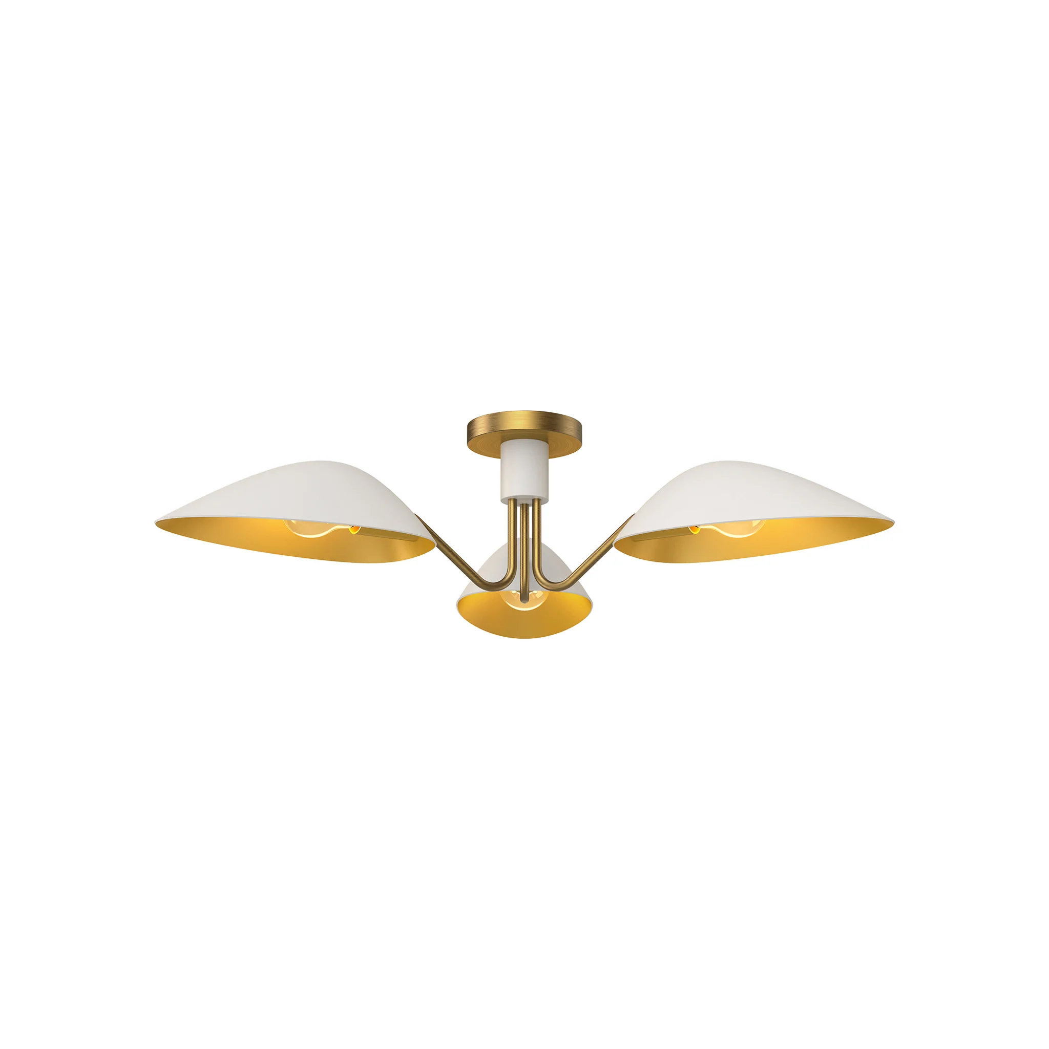 Briarcliffe Sculpted Metal Semi Flush - Image 3