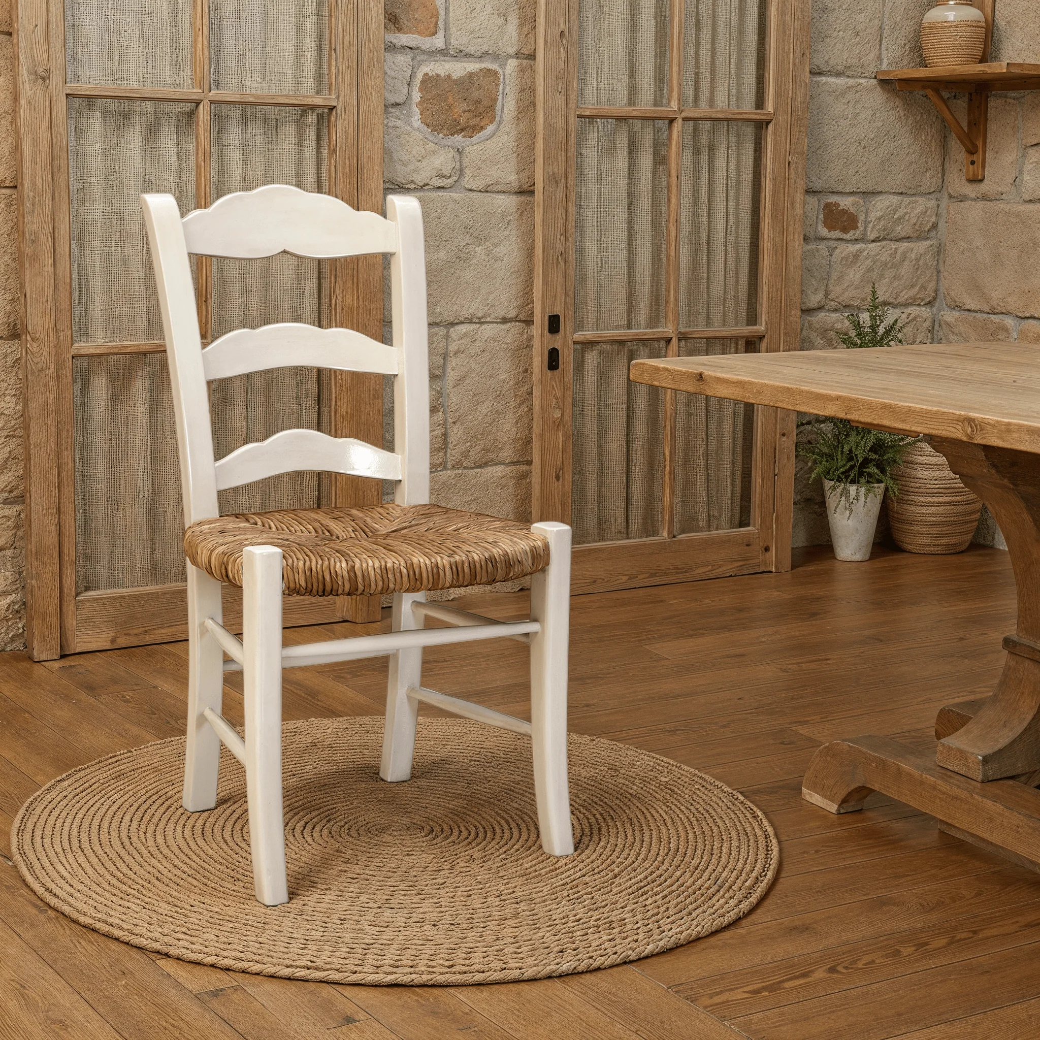 Brienne Rush Seat Dining Chair - Image 2