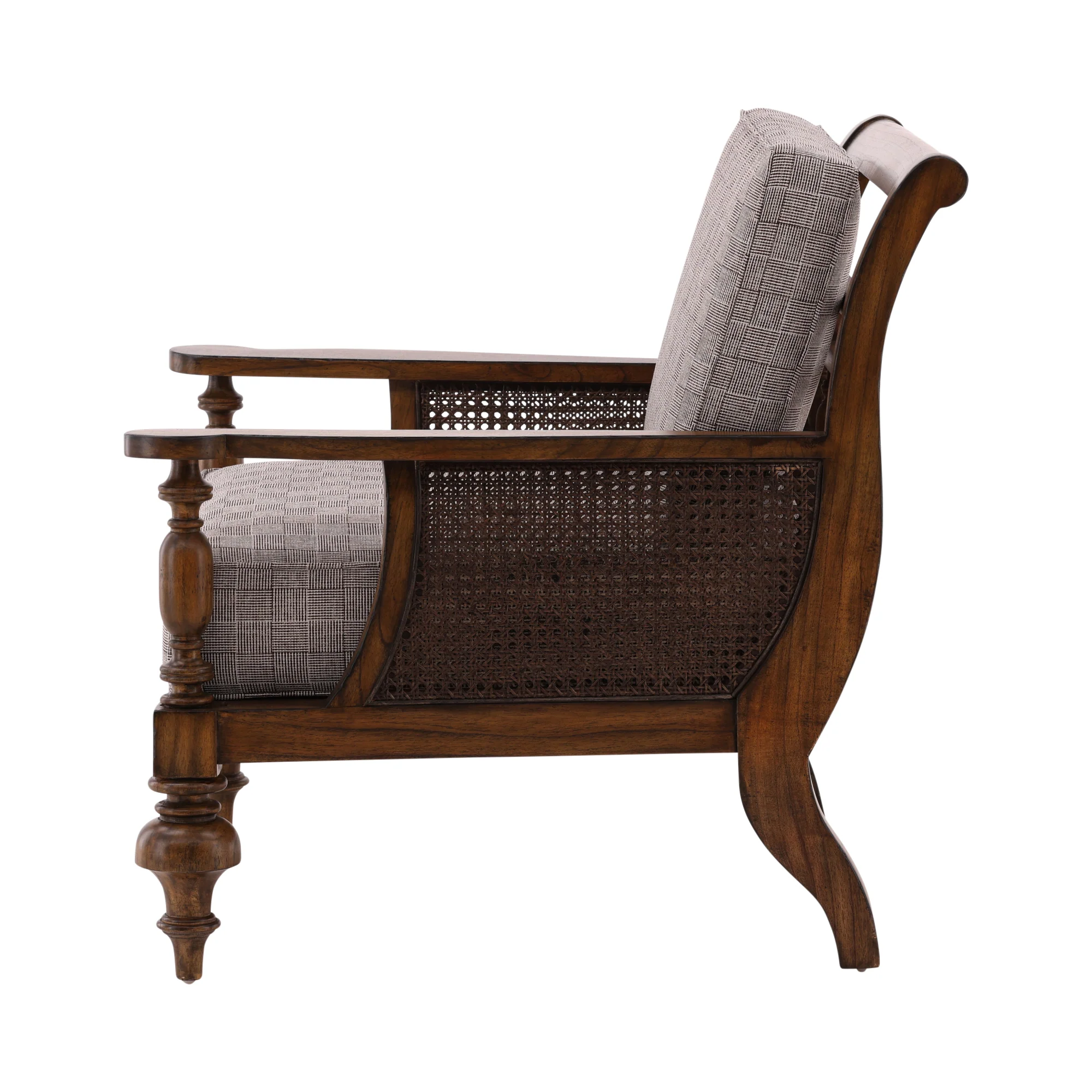 Brionne Cane Wood Lounge Chair - Image 3