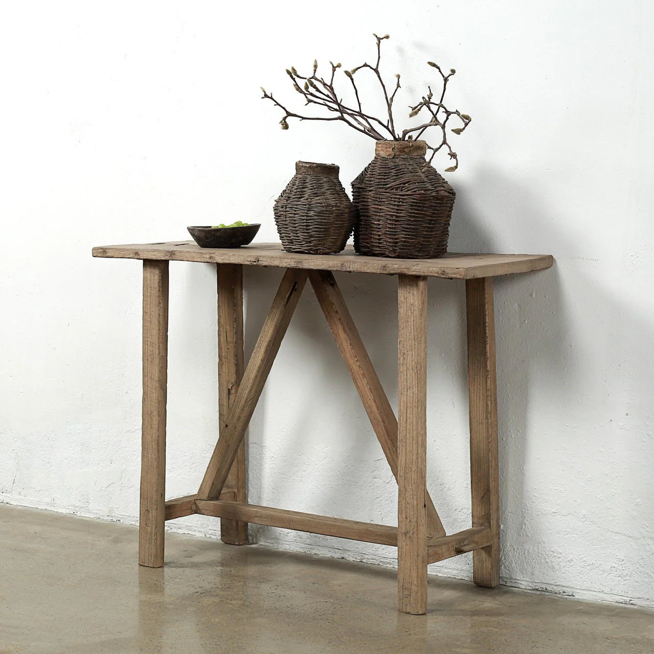 Briselle Reclaimed Elm Console - Image 3