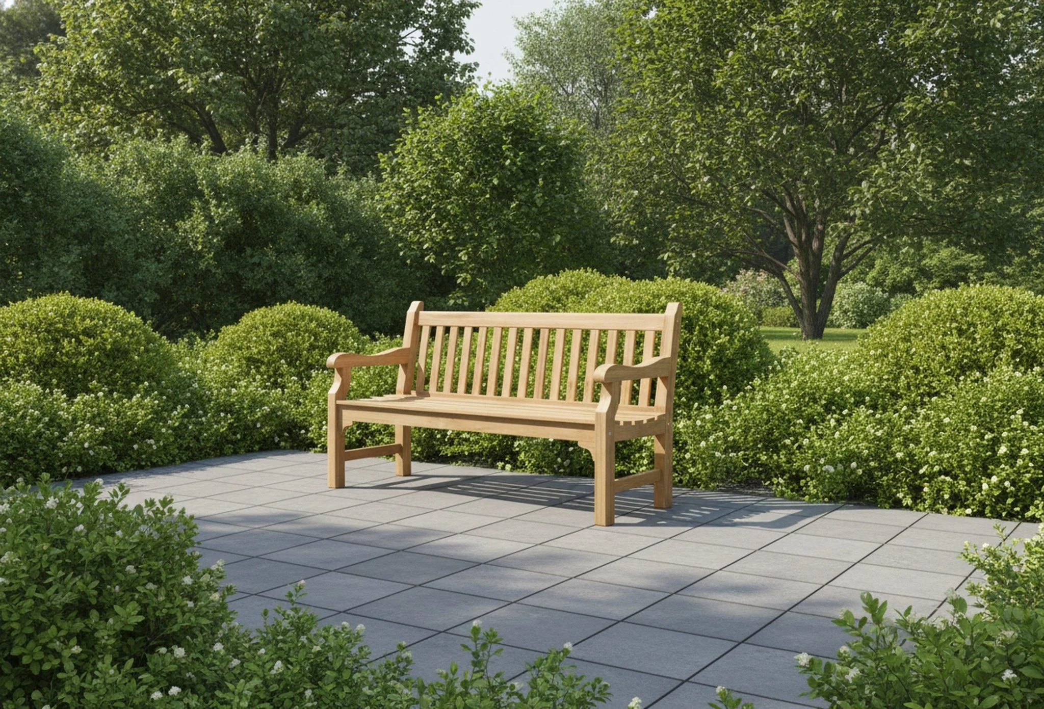 Brunello Teak Bench - Image 2