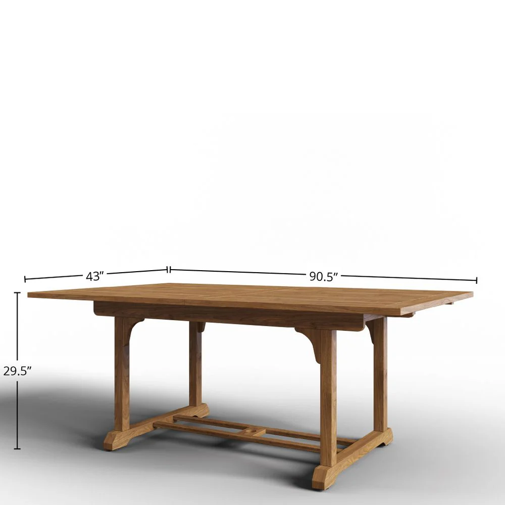 Cadrien Teak Extendable Table - Image 8