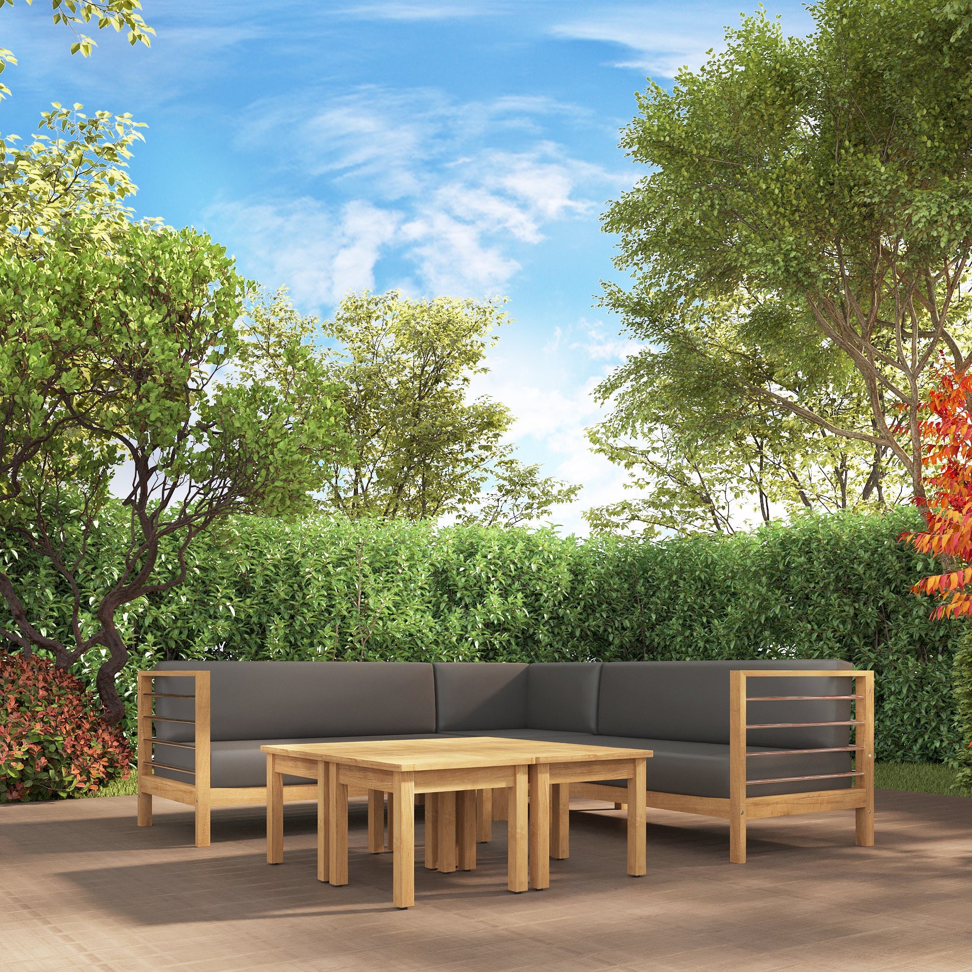 Caelmont Teak Side Table - Image 2