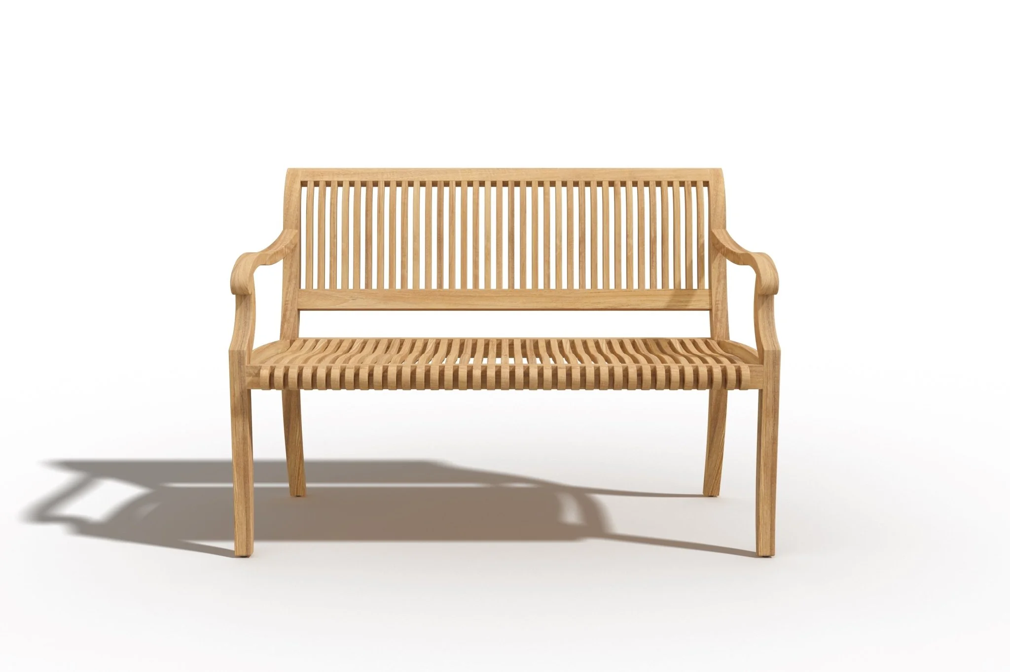 Caldris Teak Garden Bench - Image 3