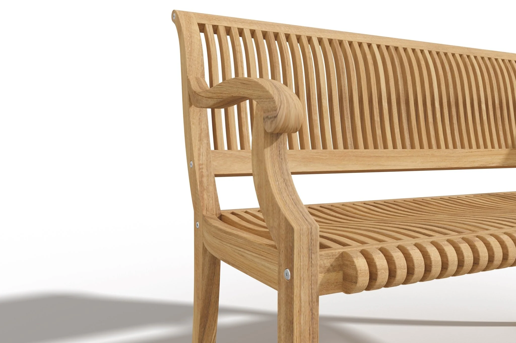 Caldris Teak Garden Bench - Image 5