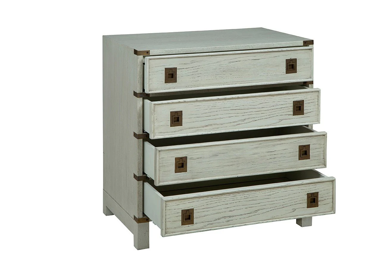 Calliope Whitewashed Wood Chest - Image 3