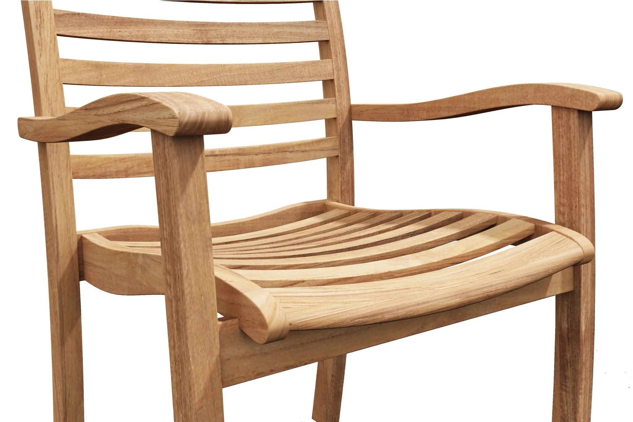Calvero Teak Stacking Chair - Set of 4 - Image 6