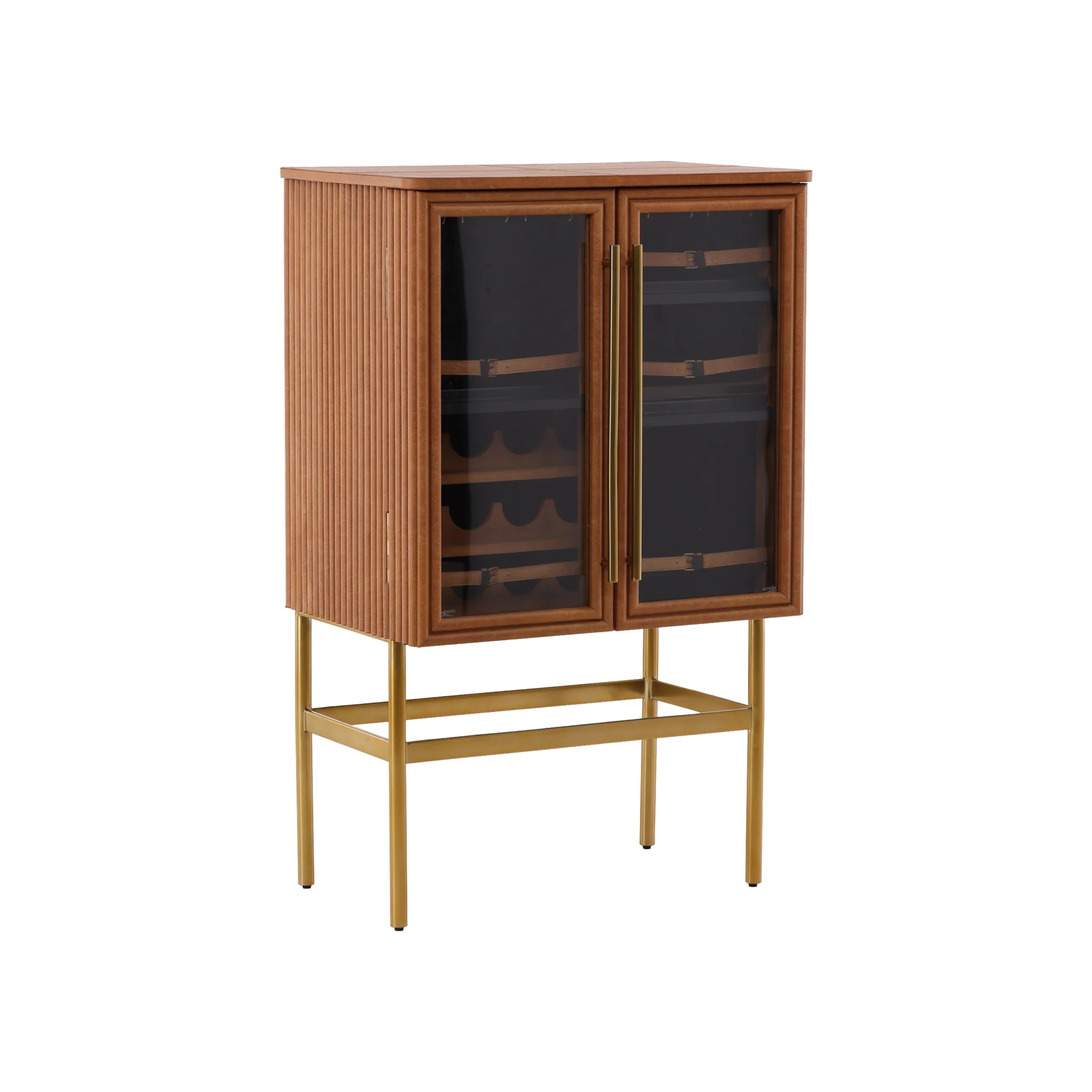 Calvino Fluted Wood Cabinet