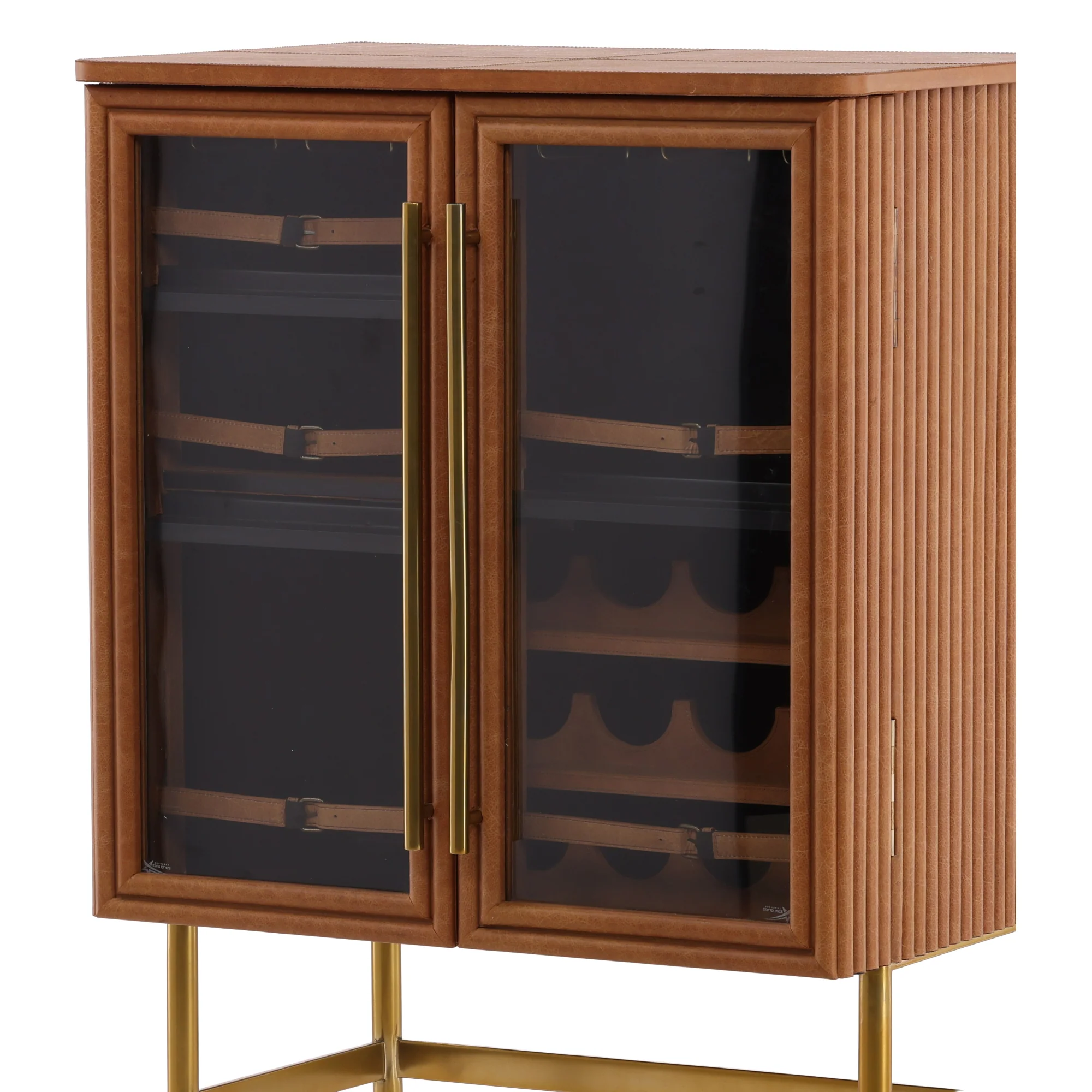 Calvino Fluted Wood Cabinet - Image 3
