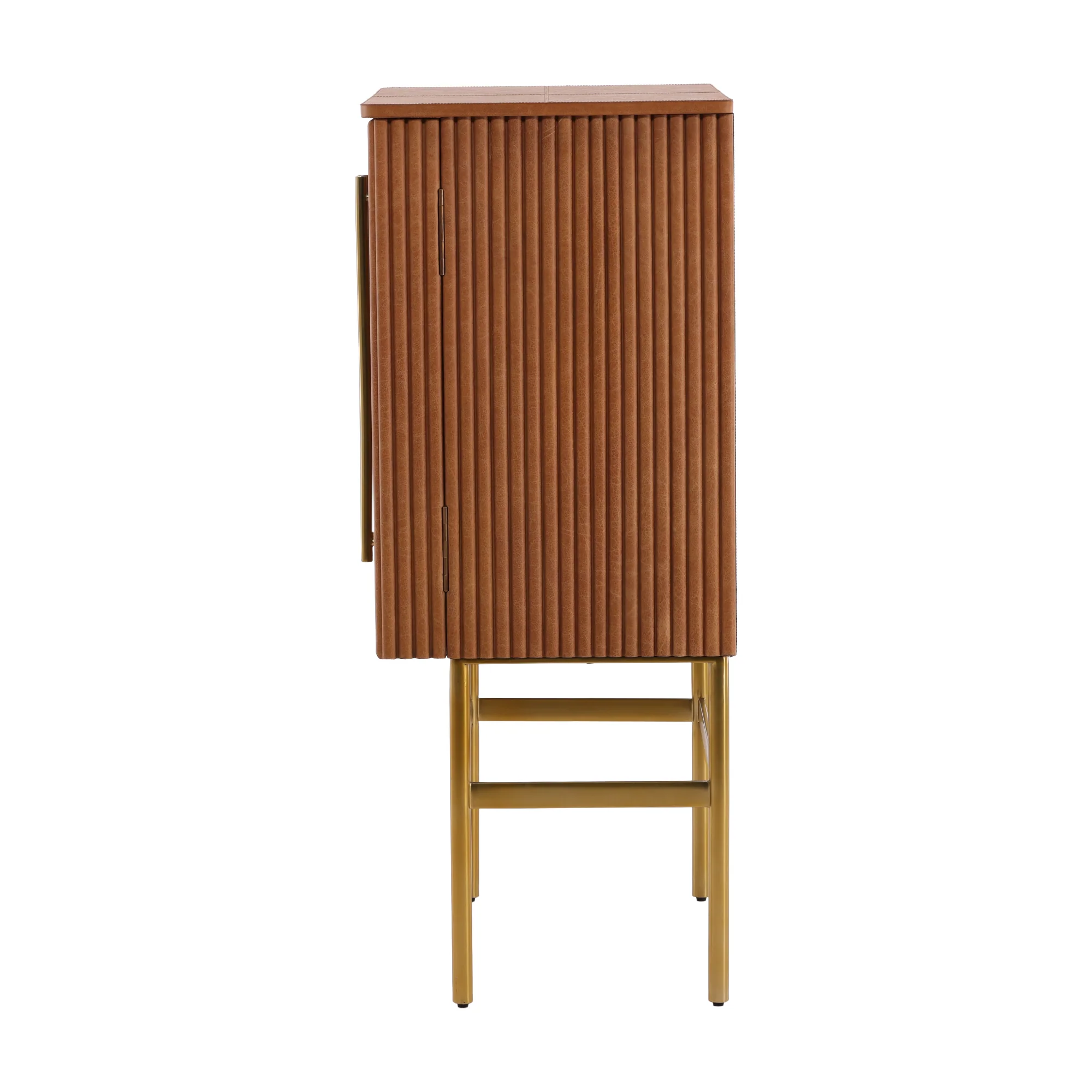 Calvino Fluted Wood Cabinet - Image 4