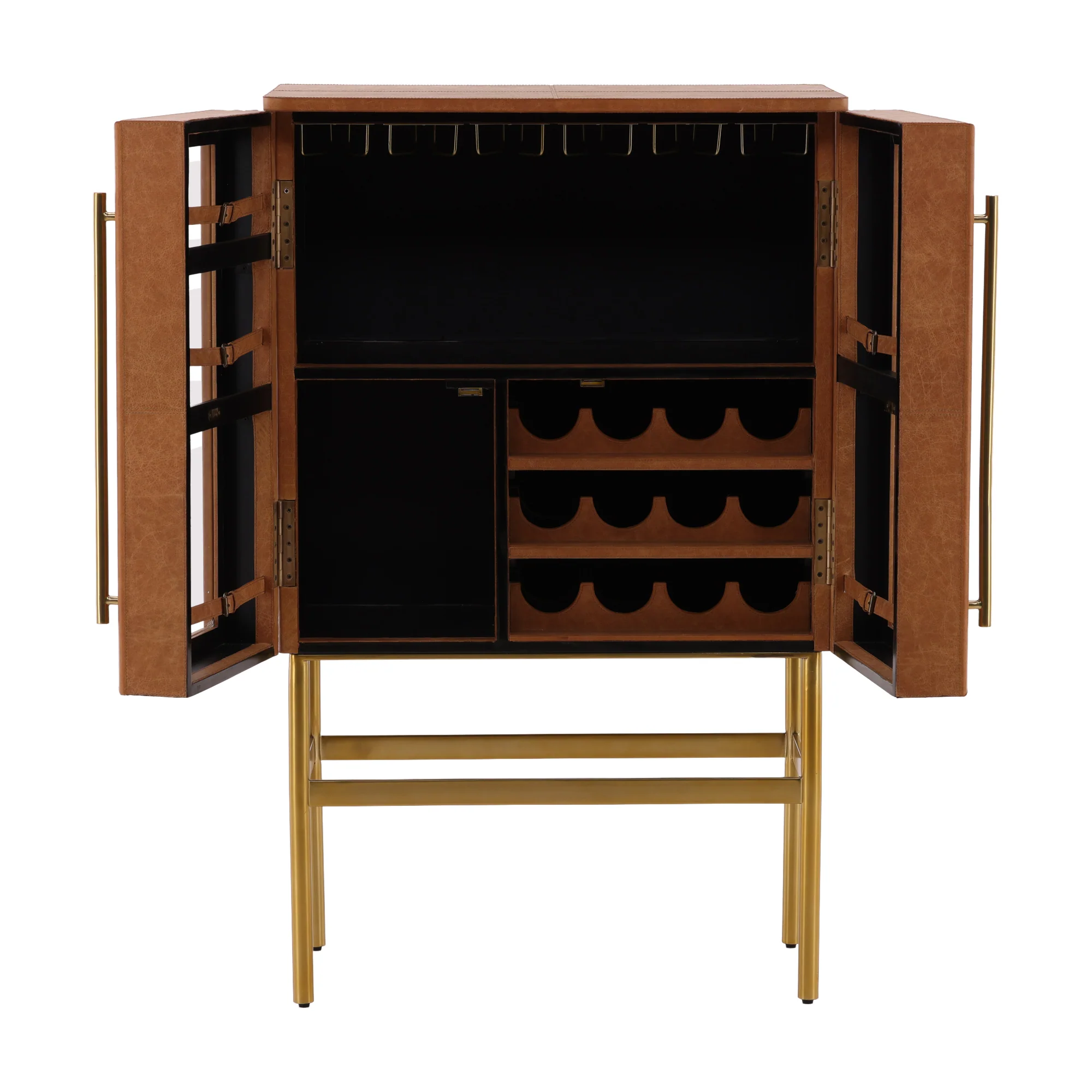 Calvino Fluted Wood Cabinet - Image 7