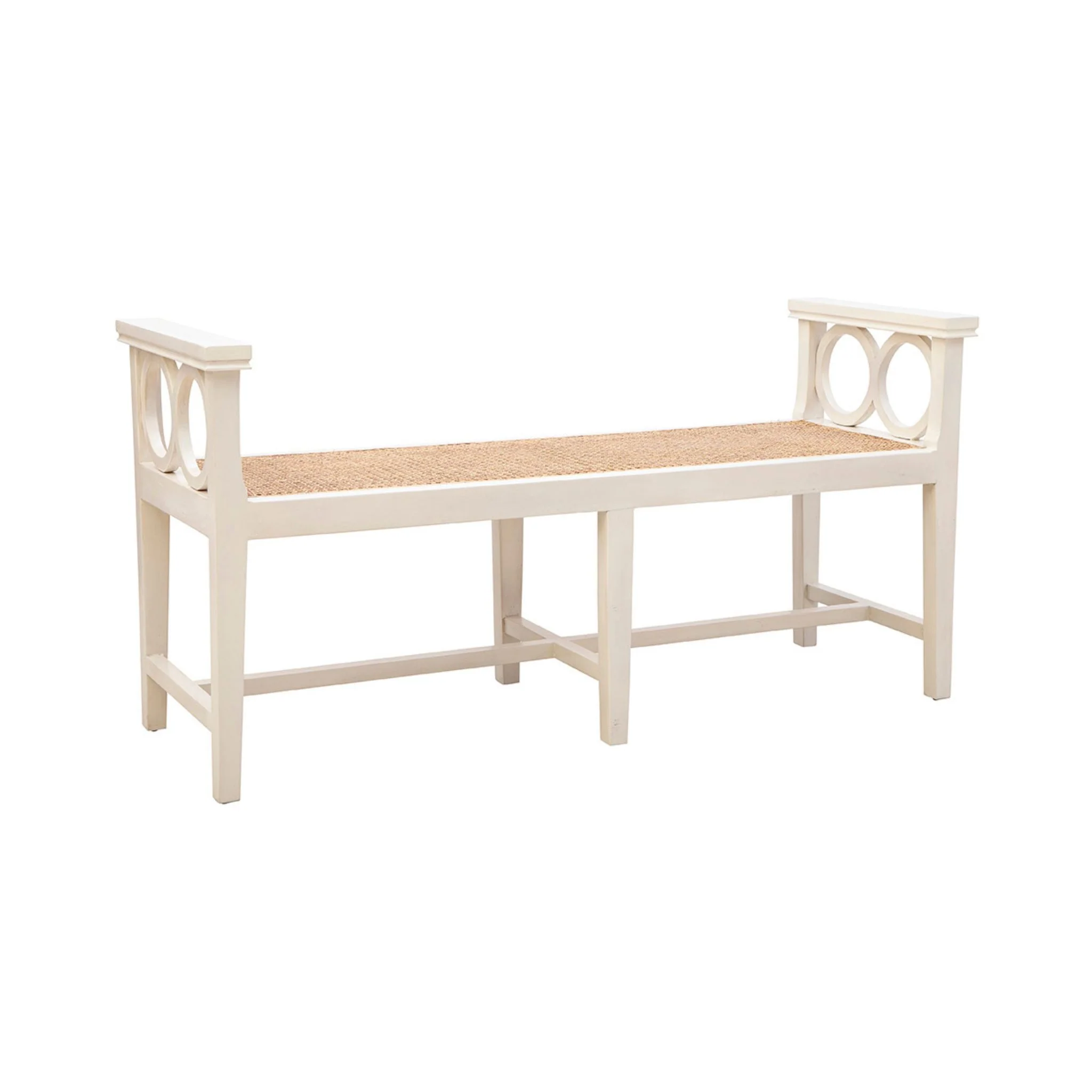 Canterbury Rattan Seat Bench - Image 2