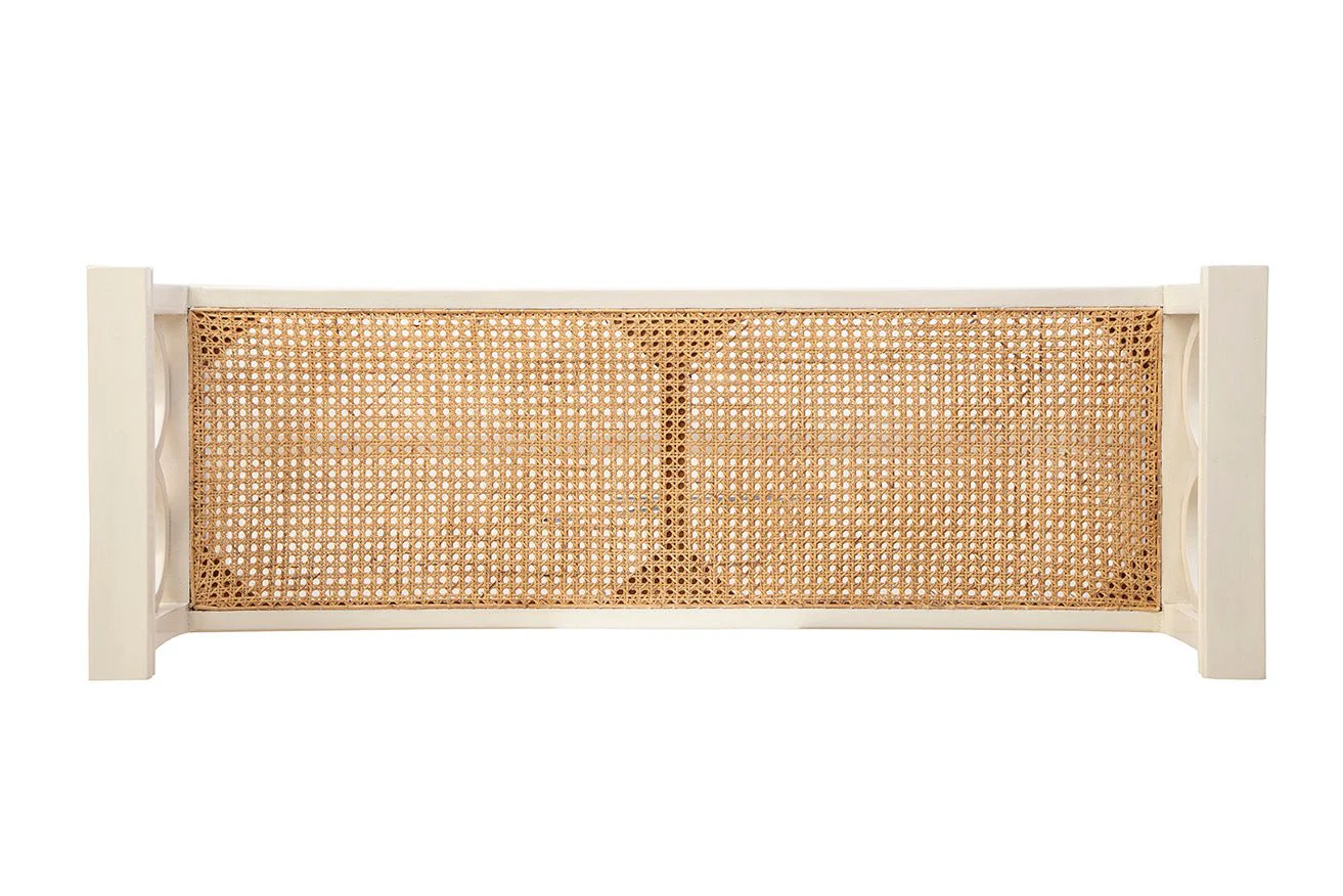 Canterbury Rattan Seat Bench - Image 5