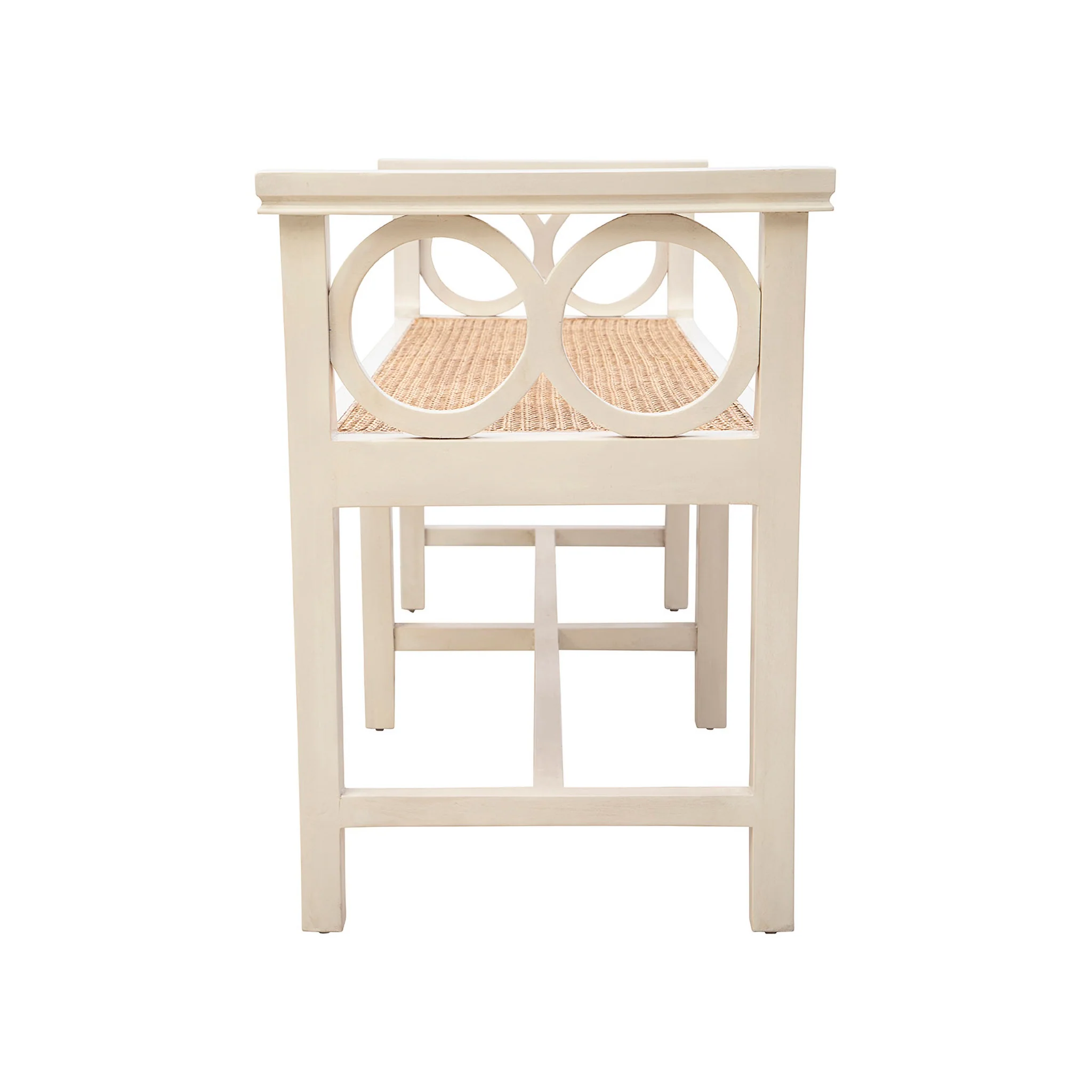 Canterbury Rattan Seat Bench - Image 6