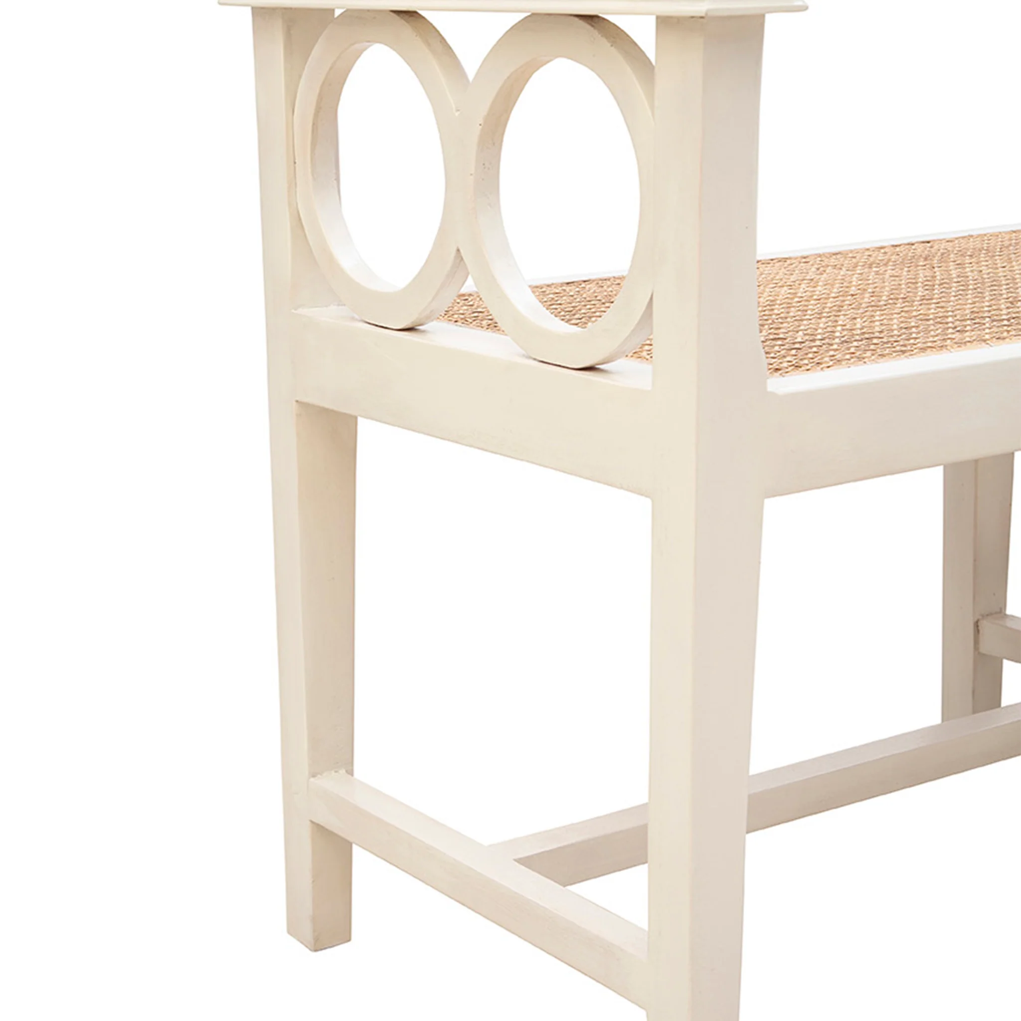 Canterbury Rattan Seat Bench - Image 7