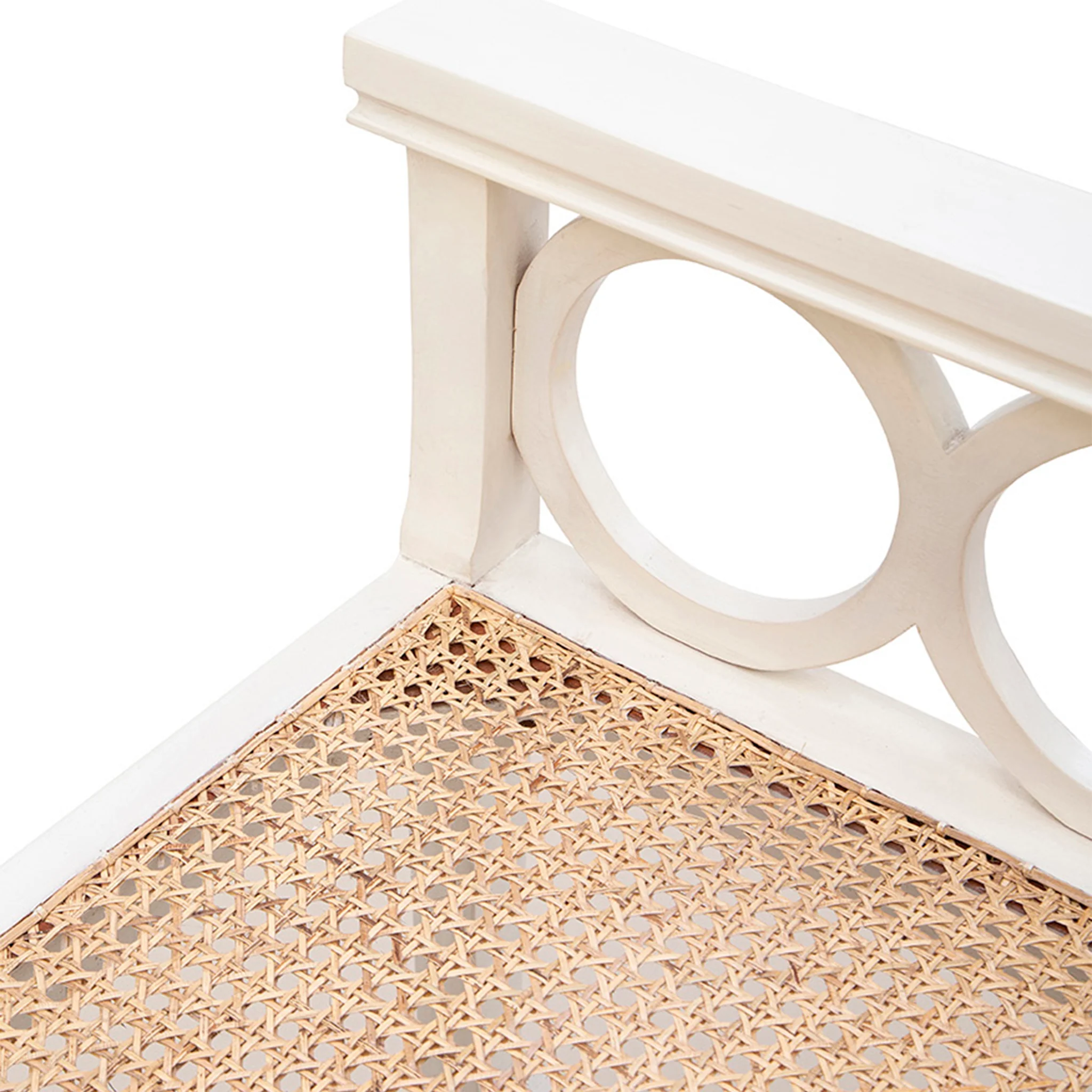 Canterbury Rattan Seat Bench - Image 8