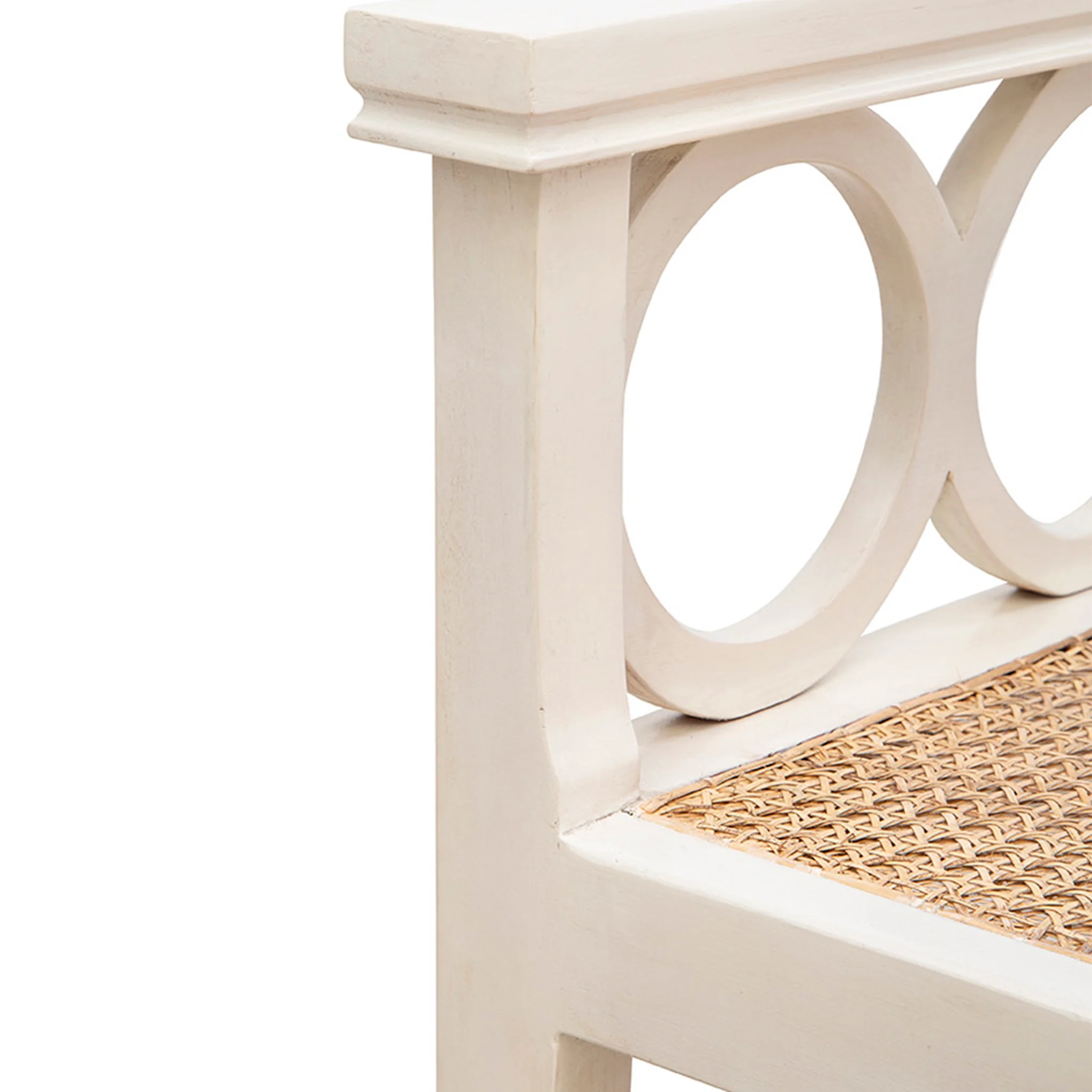 Canterbury Rattan Seat Bench - Image 9