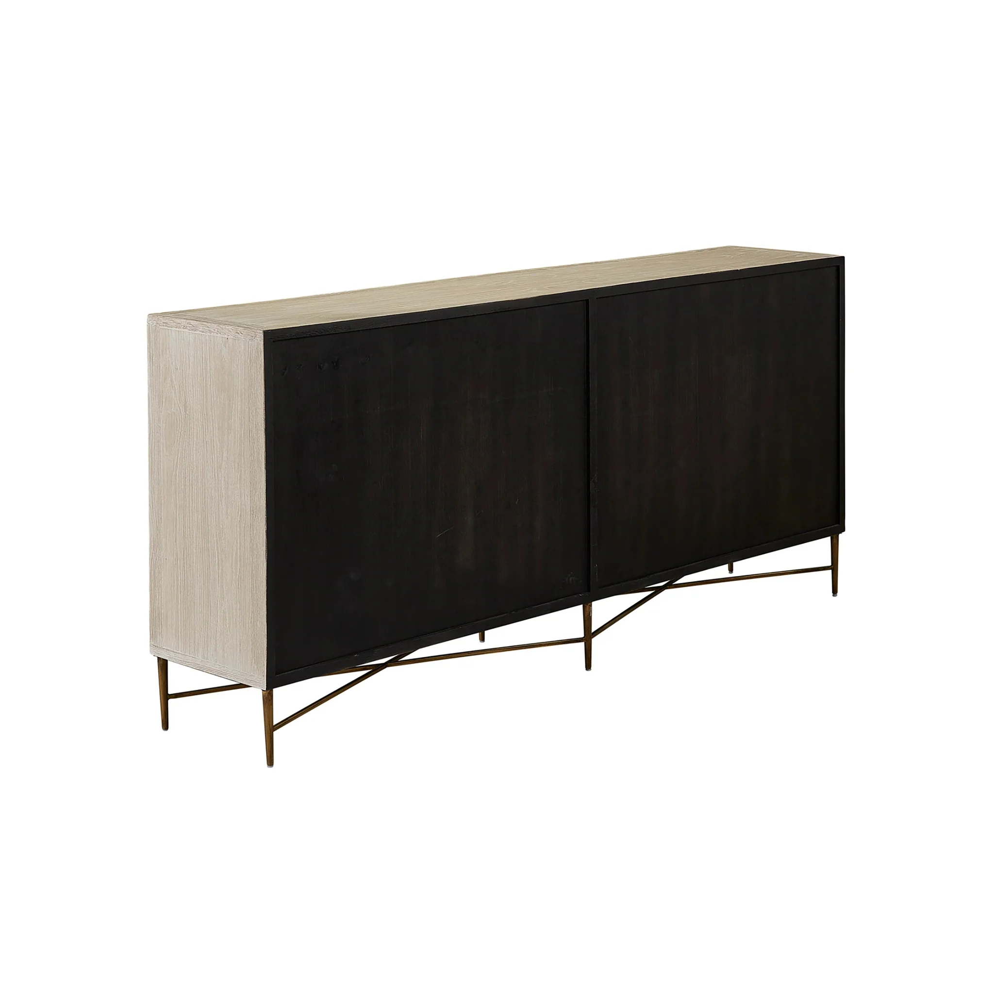 Carved Chevron Oak Sideboard - Image 4