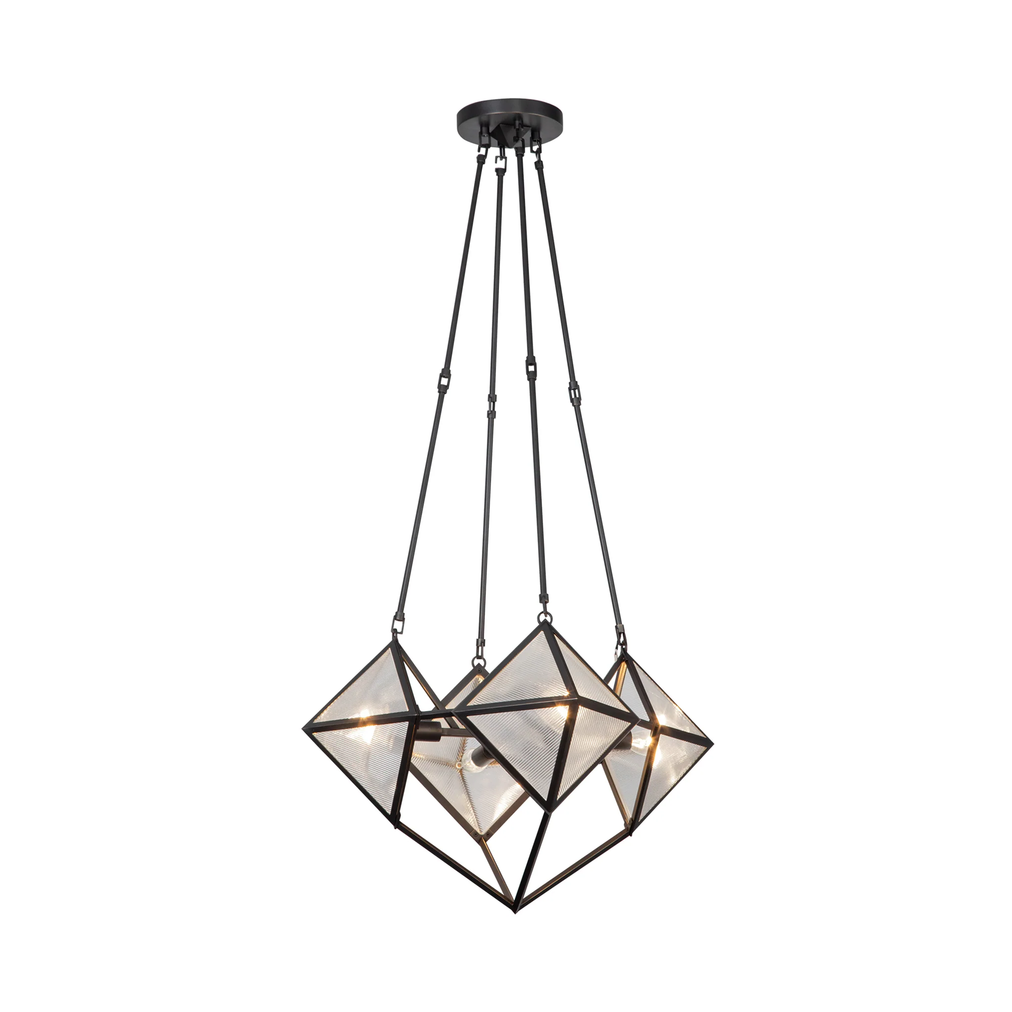 Caspira Tesseris Glass Chandelier