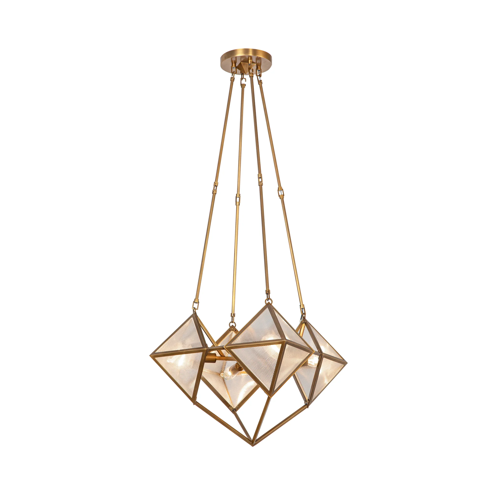 Caspira Tesseris Glass Chandelier - Image 5