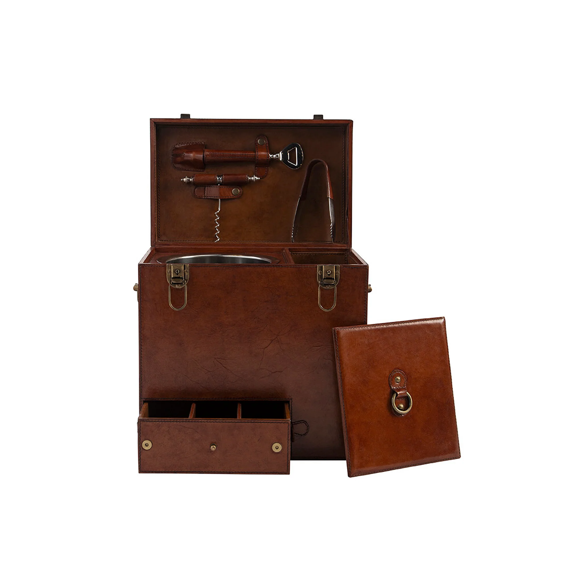Cassian Leather Storage Trunk - Image 3