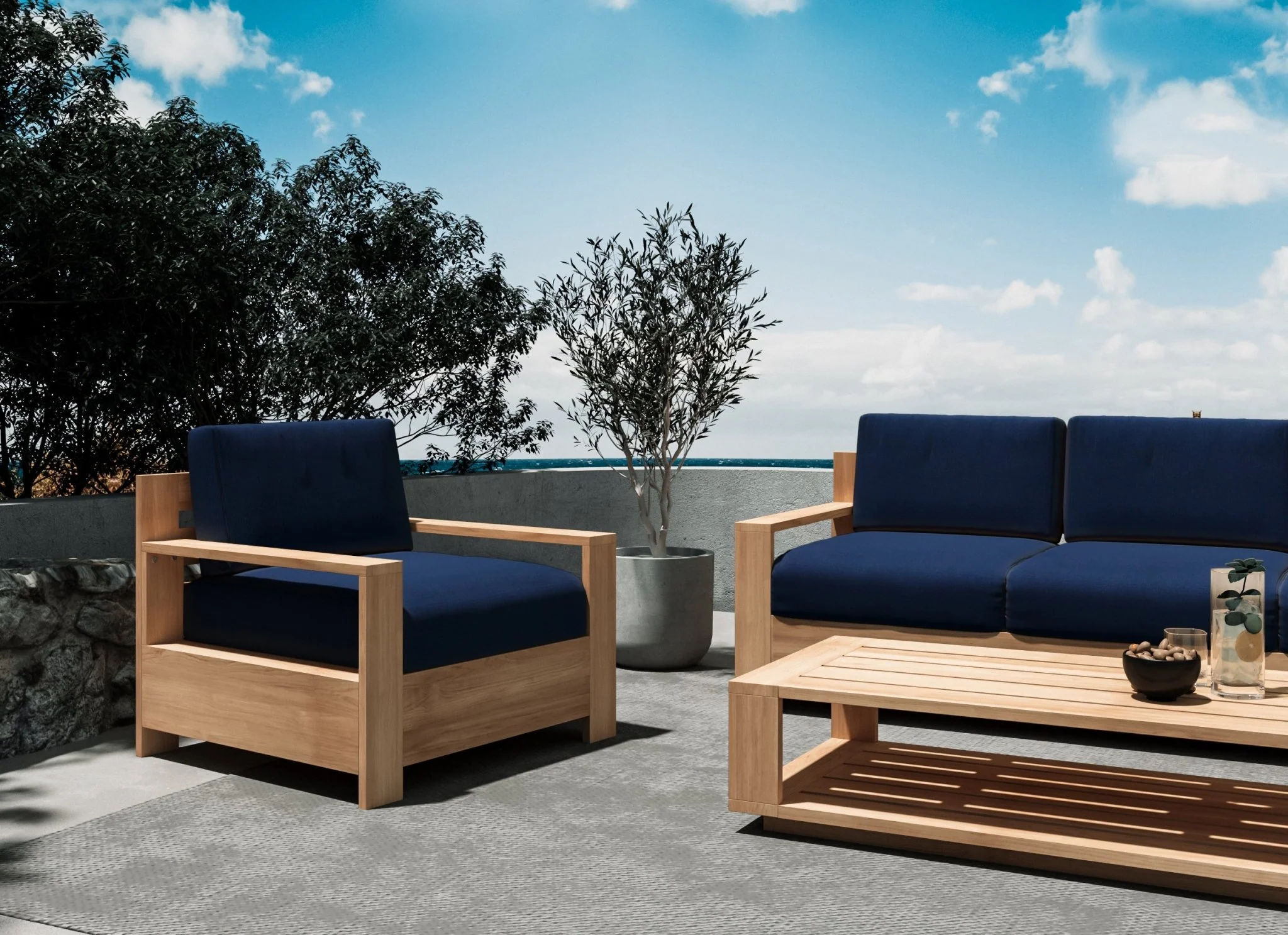 Cavara Teak Club Chair - Image 12