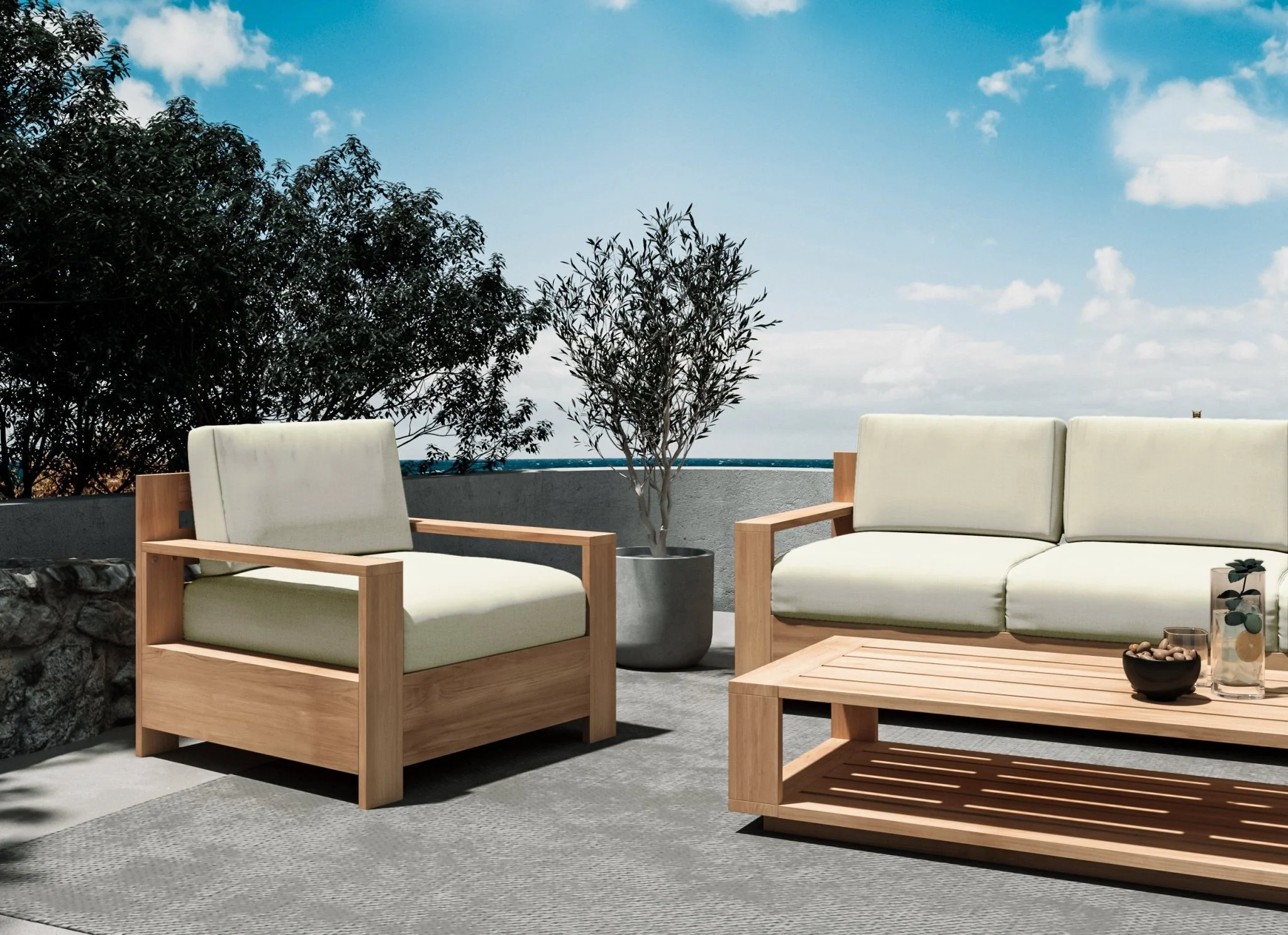 Cavara Teak Club Chair - Image 17