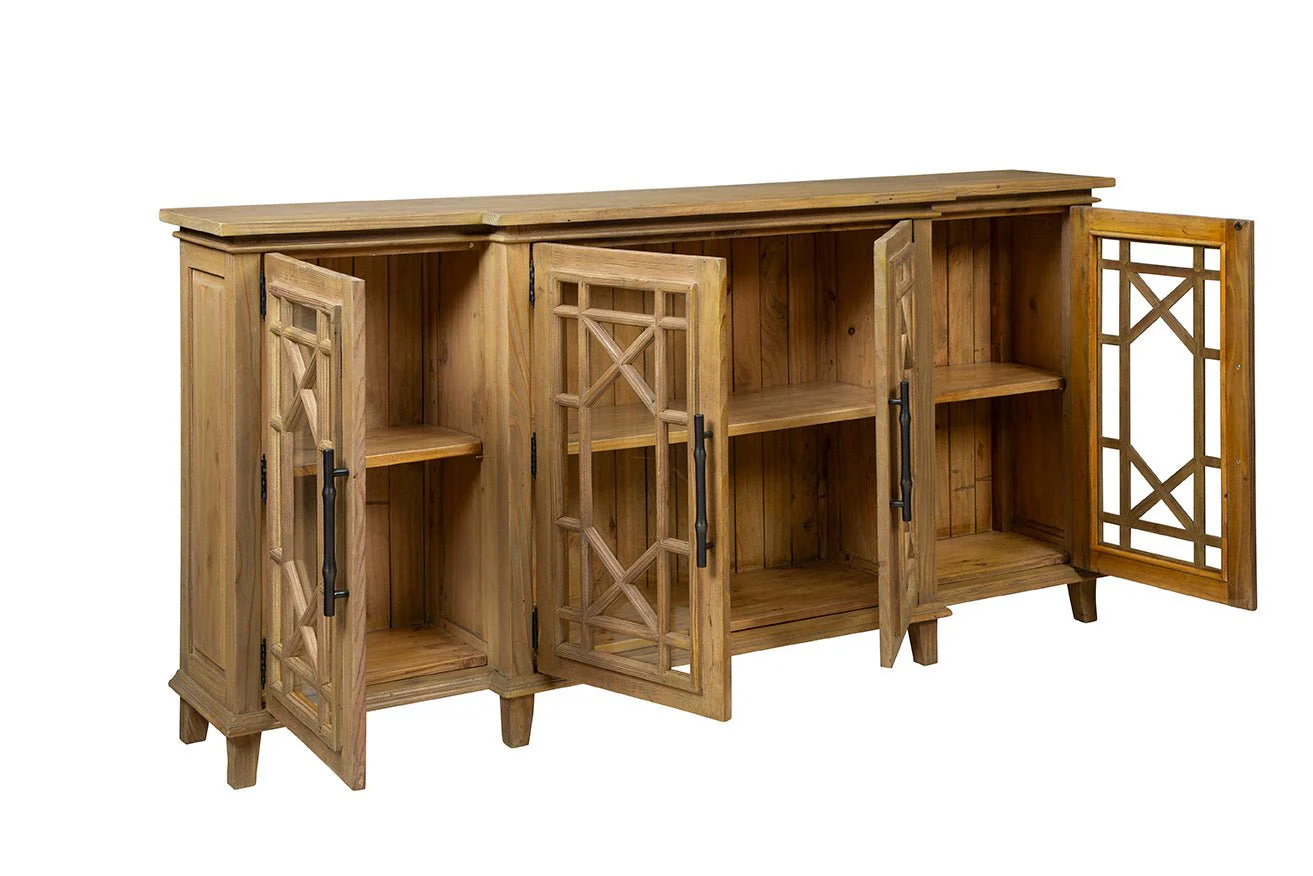Chengdu Carved Wood Sideboard - Image 4