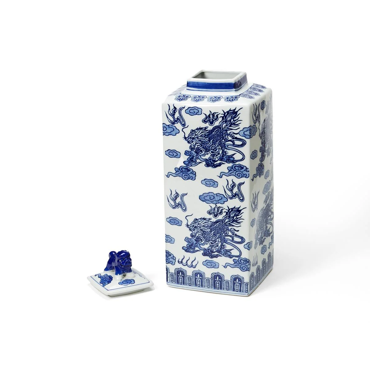 Classic Square Temple Jar - Image 3