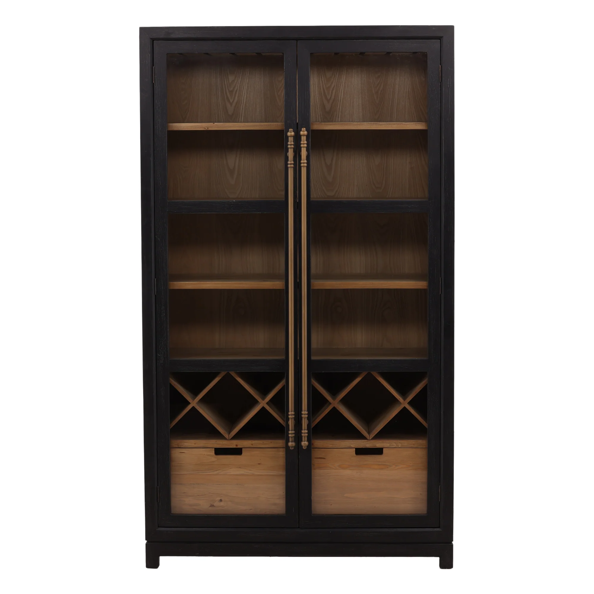 Cortelle Wood Glass Cabinet - Image 2